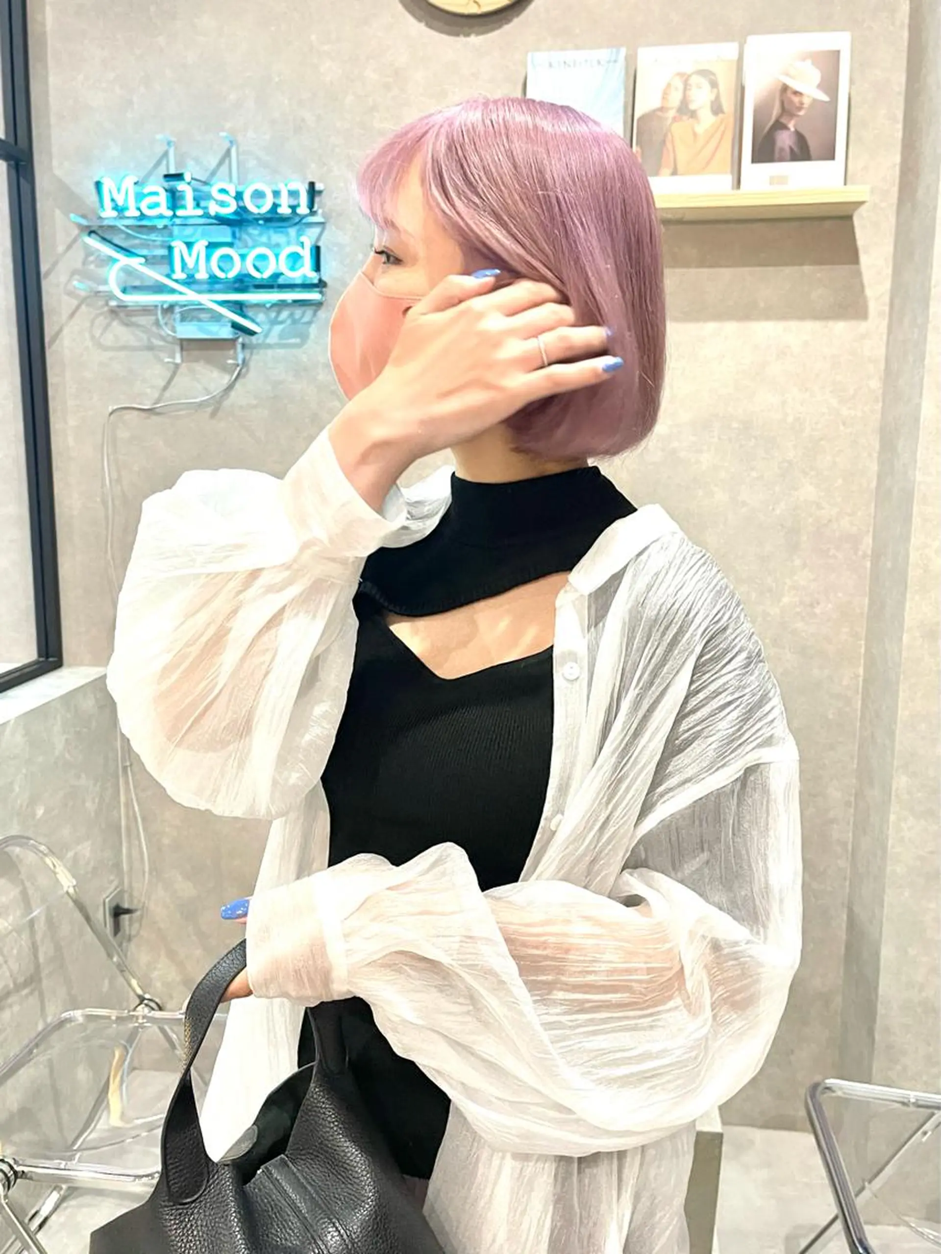 ショート カラー カット ヘアカラー トリートメント mood tatemachiのヘアスタイル