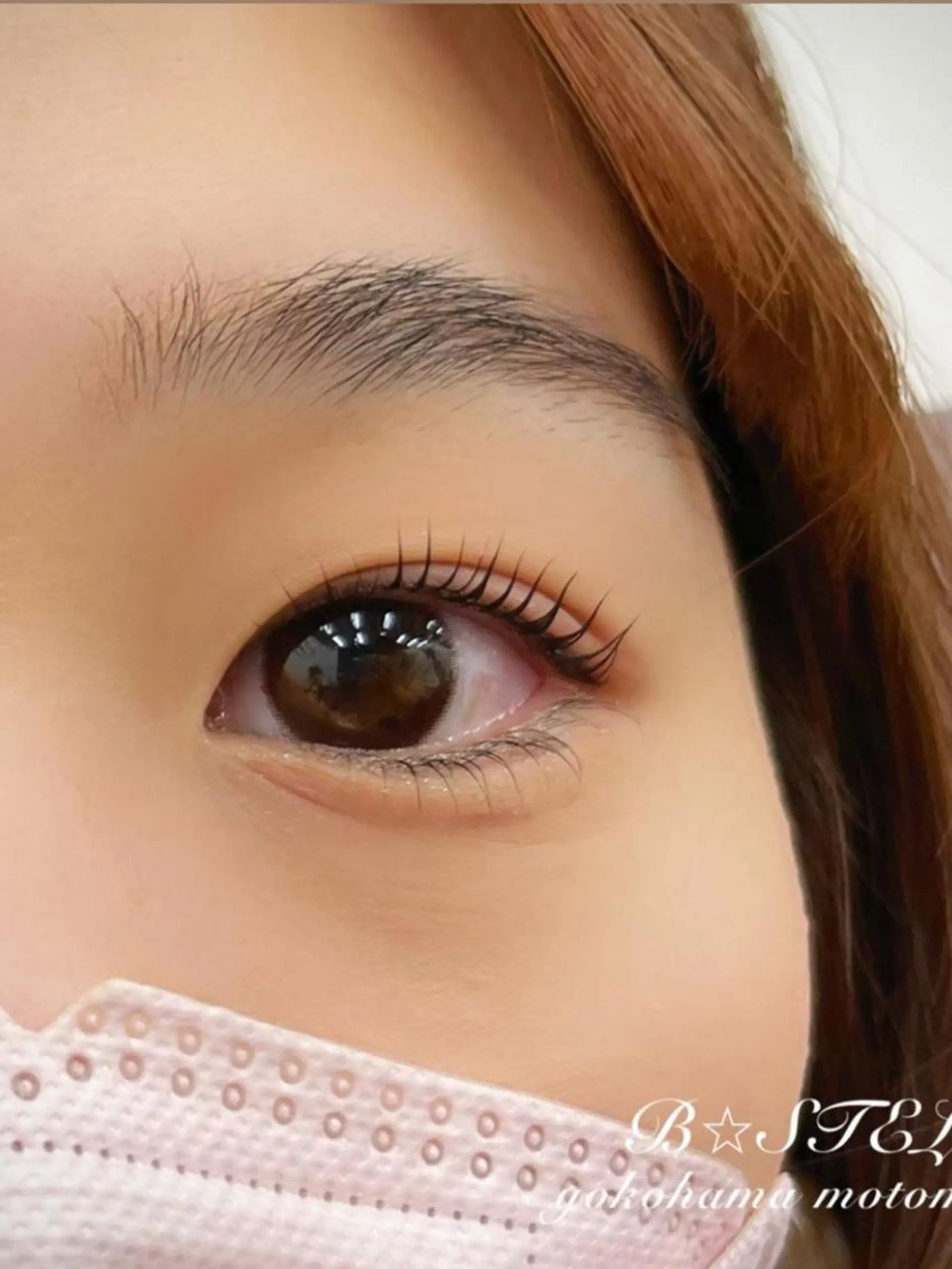 マツエク・マツパ 束感まつ毛 韓国風マツエク パリジェンヌラッシュリフト まつげパーマ エムウィッシュ 金山の眉毛・アイブロウイメージ