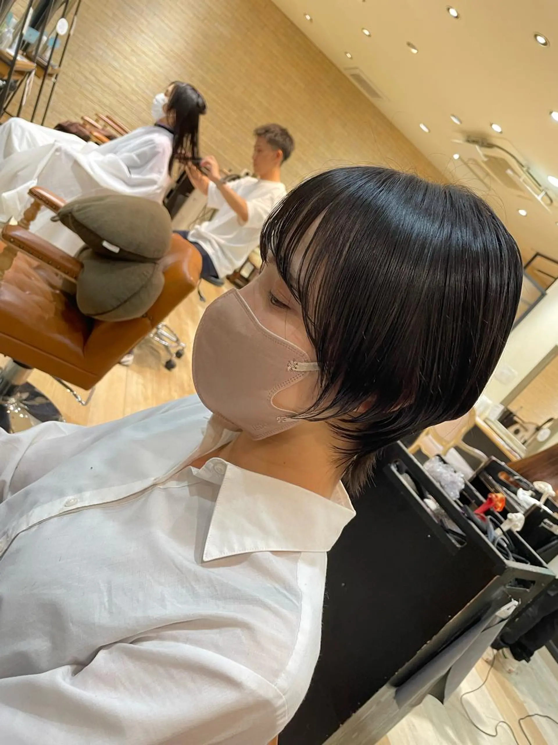 ショート ショートヘア ウルフカット 亀川蓮 Agu hairのヘアスタイル