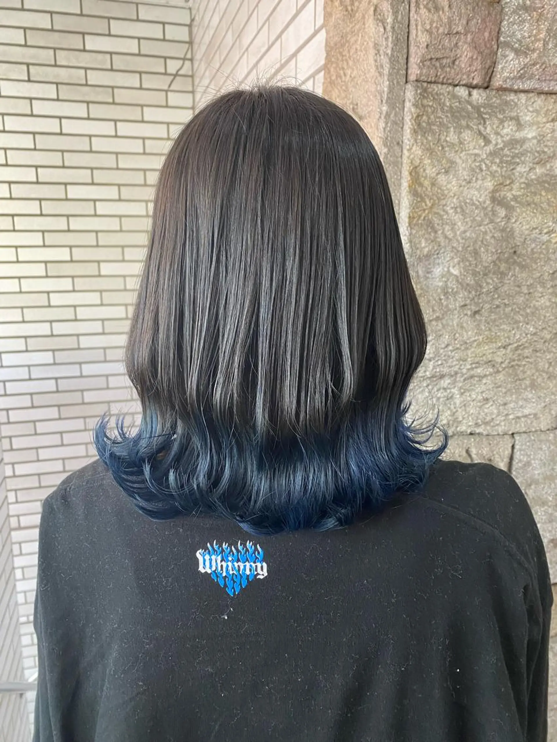 ミディアム カラー ブルーカラー グラデーションカラー ヘアカラー トリートメント 萩原 凌✄﻿のヘアスタイル