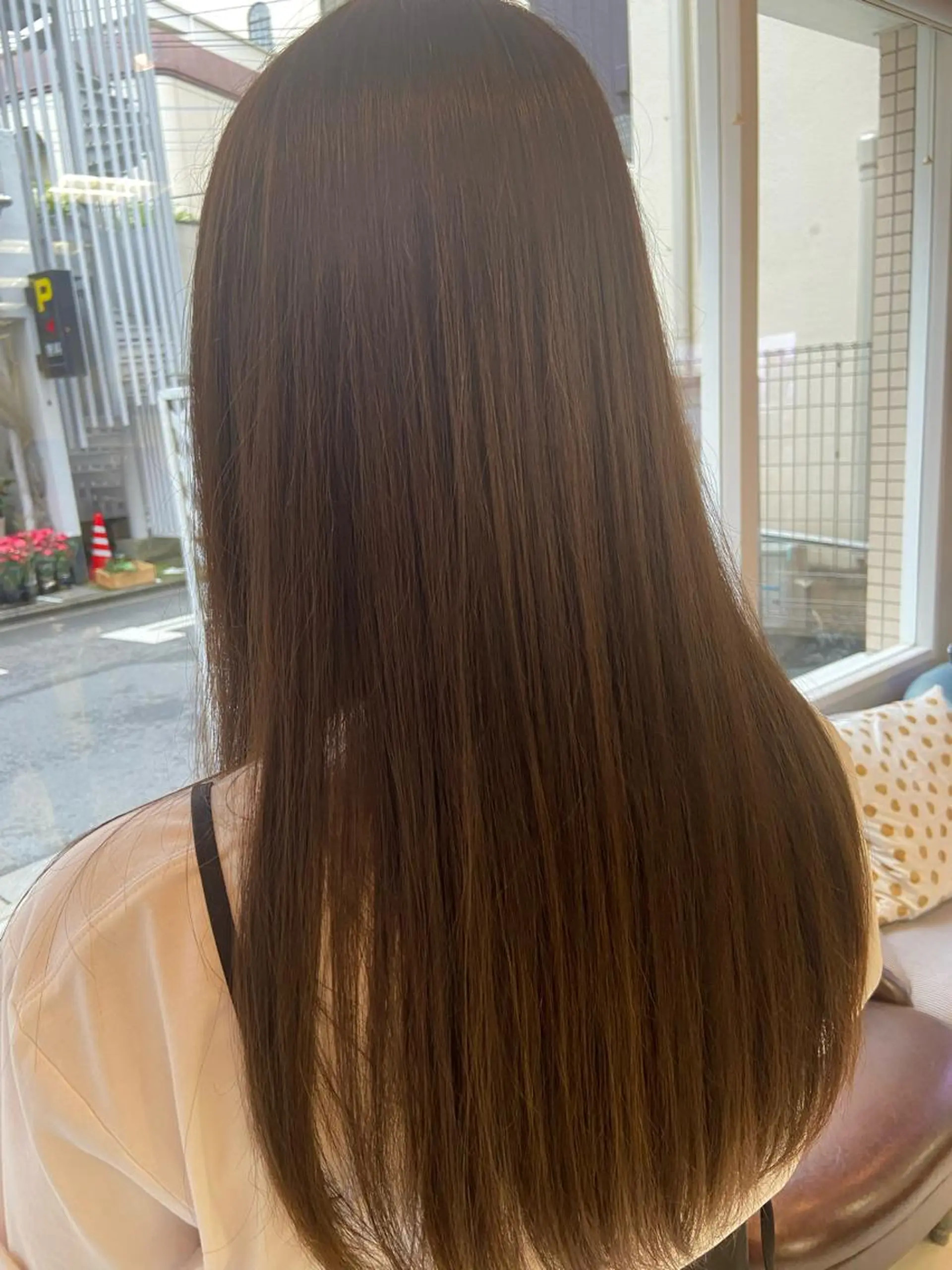 ロング カラー ベージュカラー 菊地 美憂のヘアスタイル