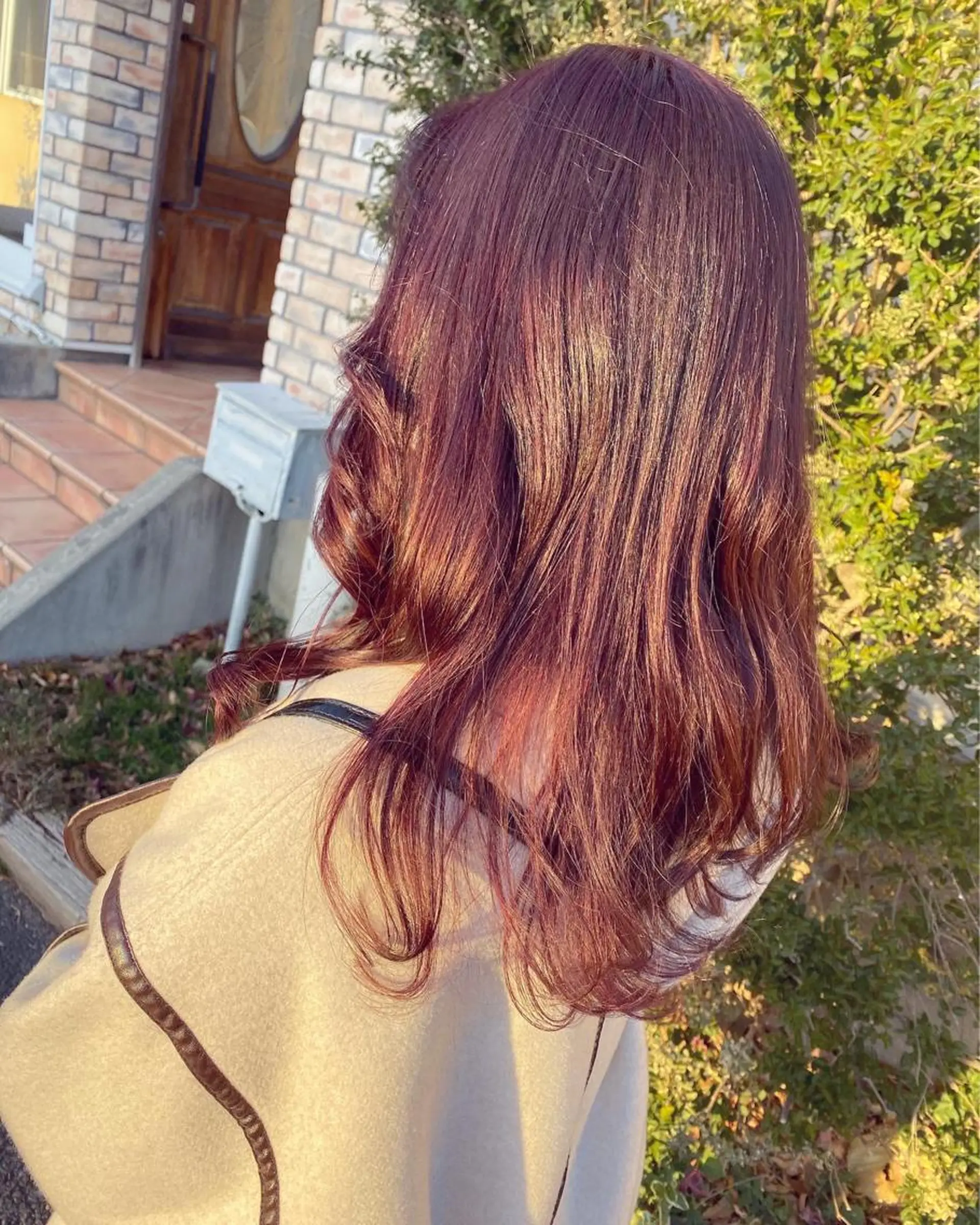 ロング カラー ラベンダーカラー ローズカラー 荒木 ひろかのヘアスタイル