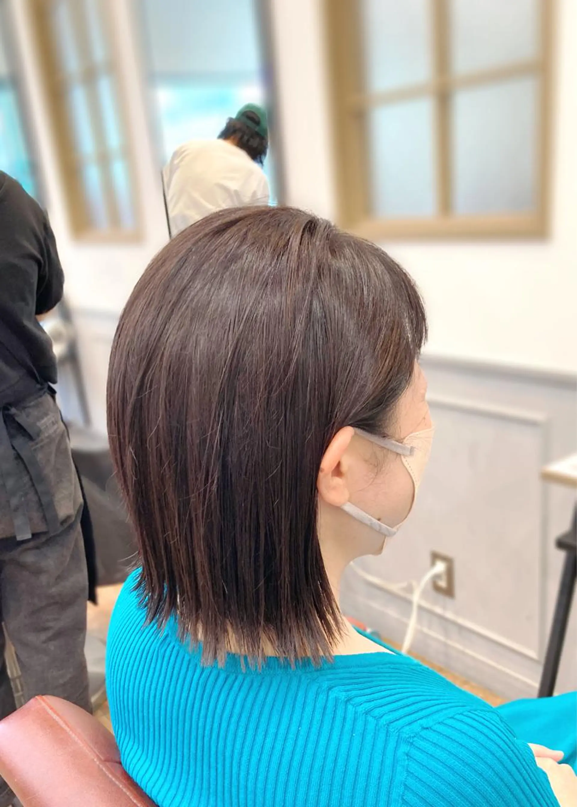 ミディアム カラー 菅原 綾のヘアスタイル