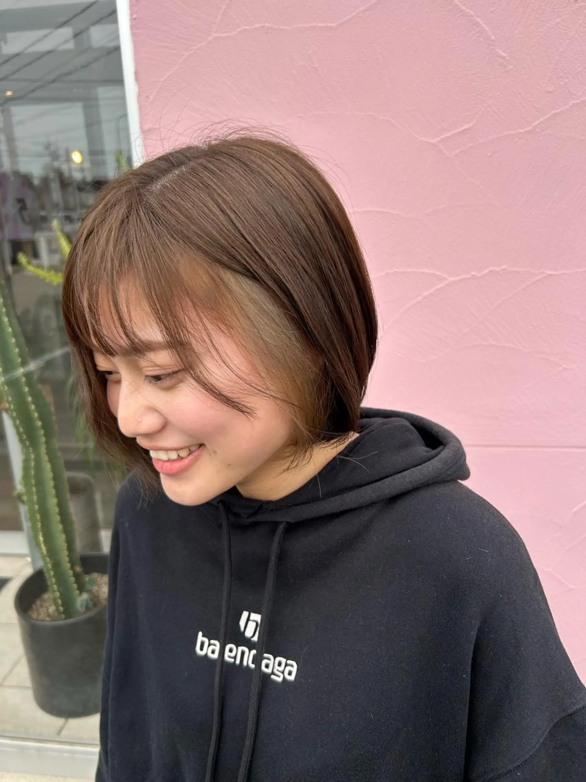 ミディアム カラー バレイヤージュ ベージュカラー ブリーチ ケアブリーチ 透明感カラー 💙ルル💙 ハイトーン/レイヤーのヘアスタイル