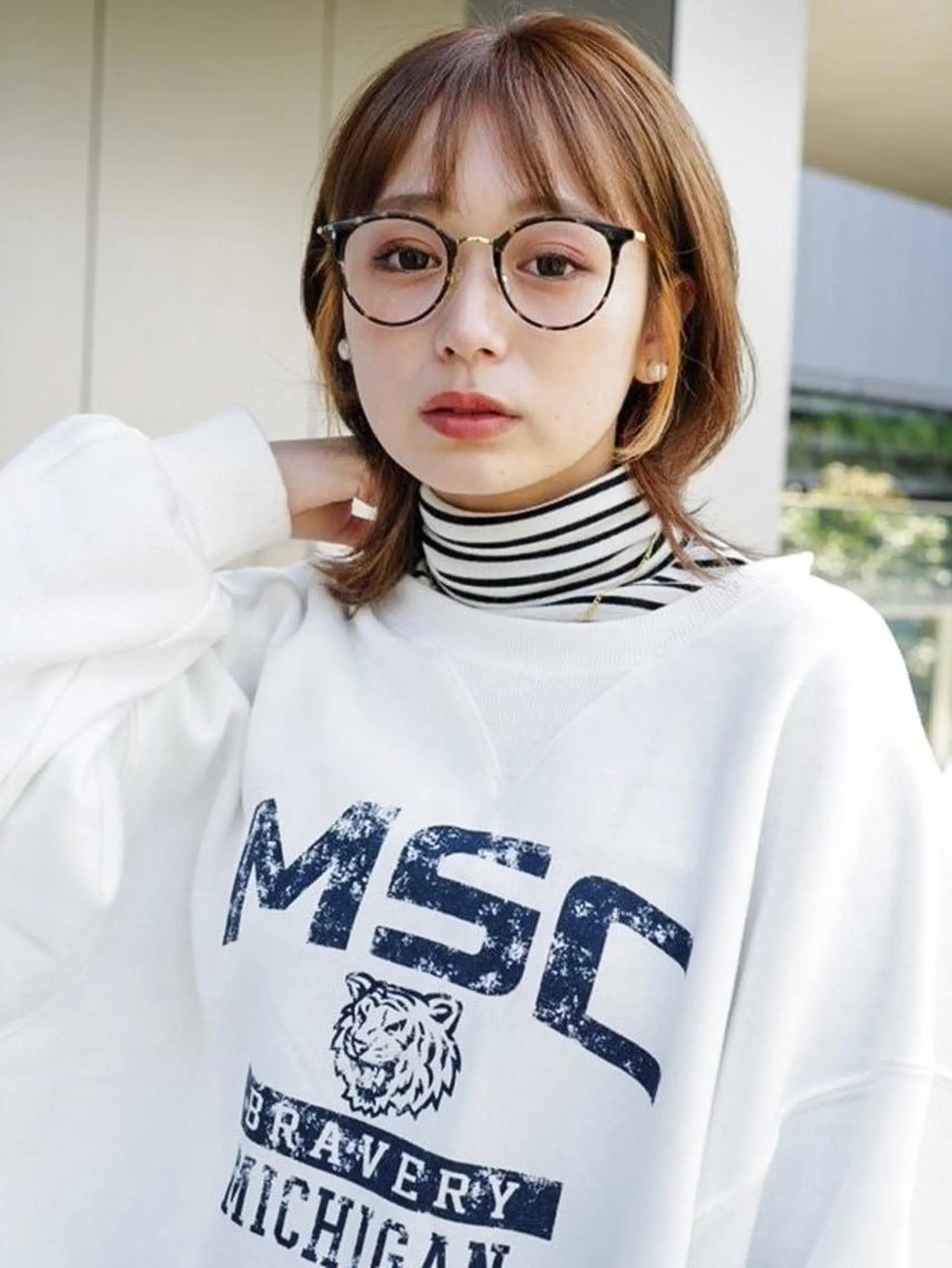 ミディアム カラー ヘアアレンジ cecil hair 難波店所属・髪質改善透明感カラー /SHOGO☀️のヘアスタイル