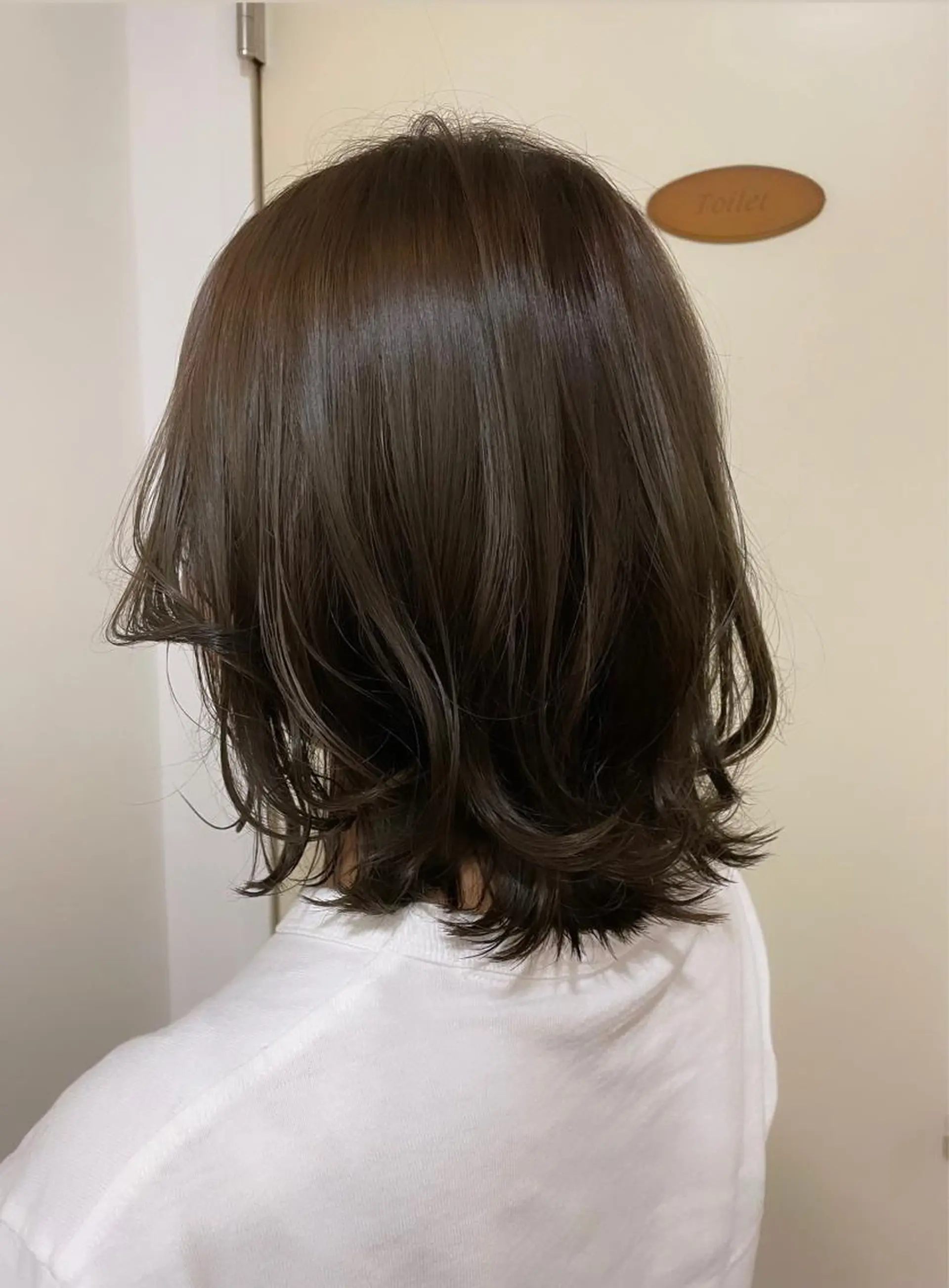 ミディアム カラー 透明感カラー グレージュ 🦋透明感 艶カラー Rie🦋のヘアスタイル