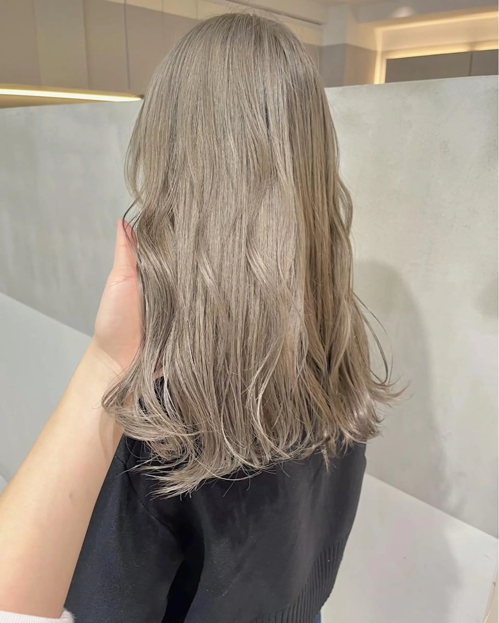 セミロング カラー minami🪷 暖色カラーのヘアスタイル