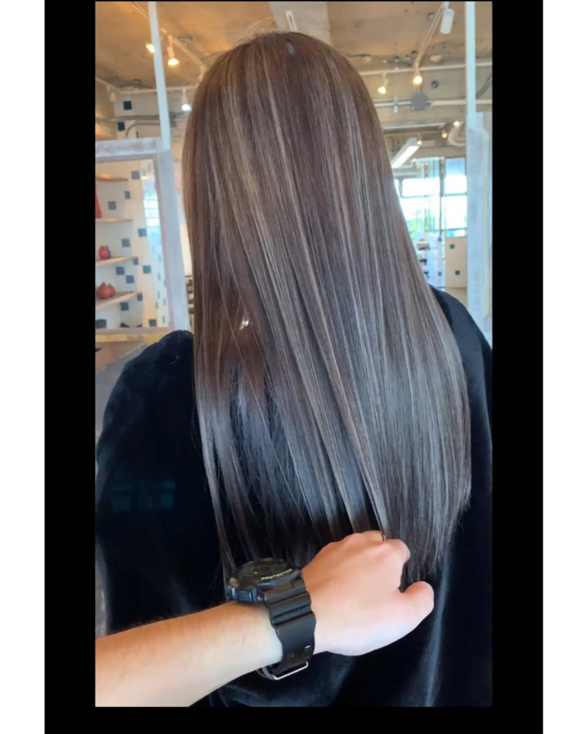 カラー バレイヤージュ ハイライトカラー Beyond（kitaro）所属・石井辰功也 フリーランス美容師のヘアスタイル