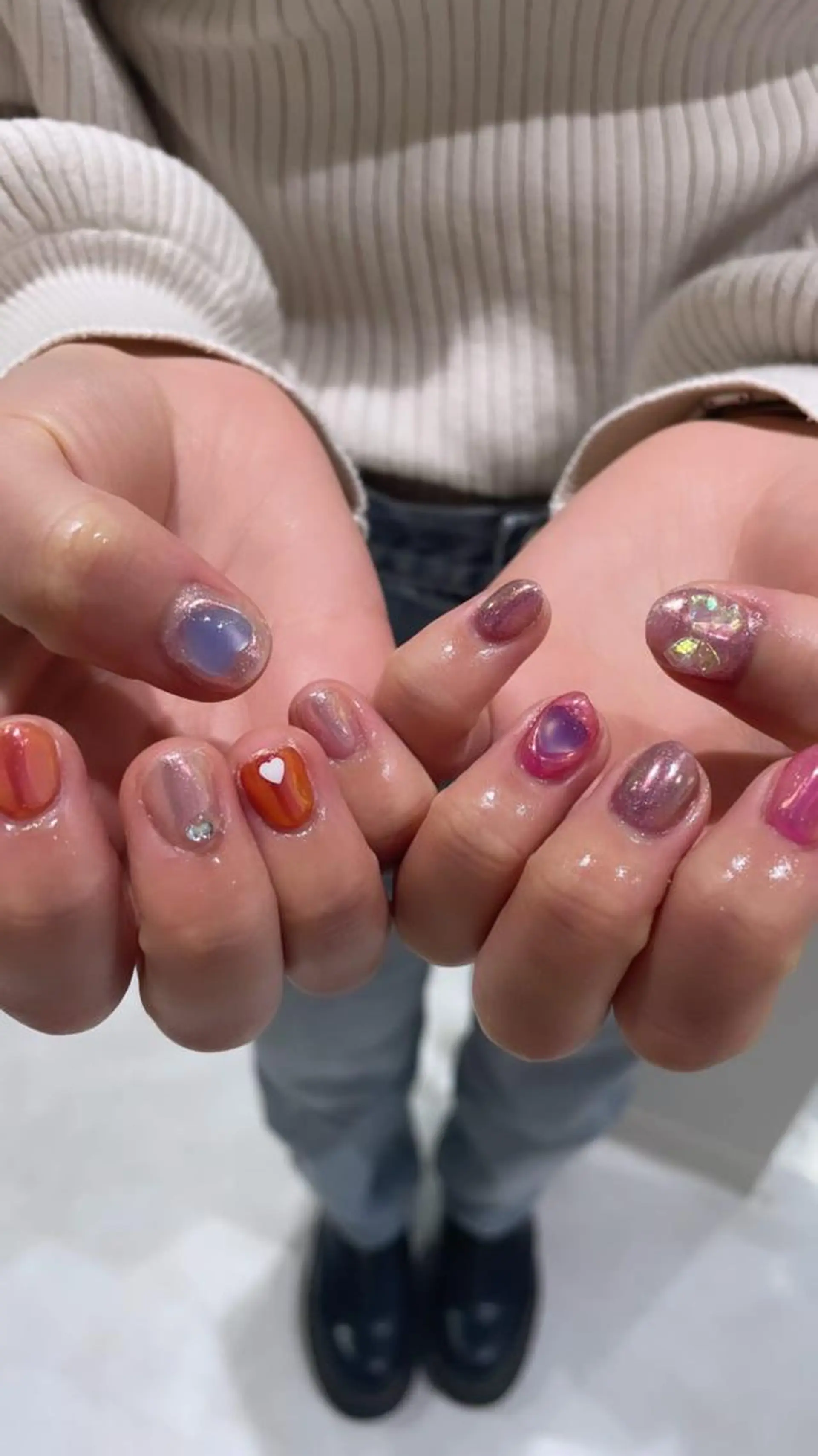 ネイル 束感まつ毛/ネイル/ LED♥KIRARAのマツエク・マツパデザイン