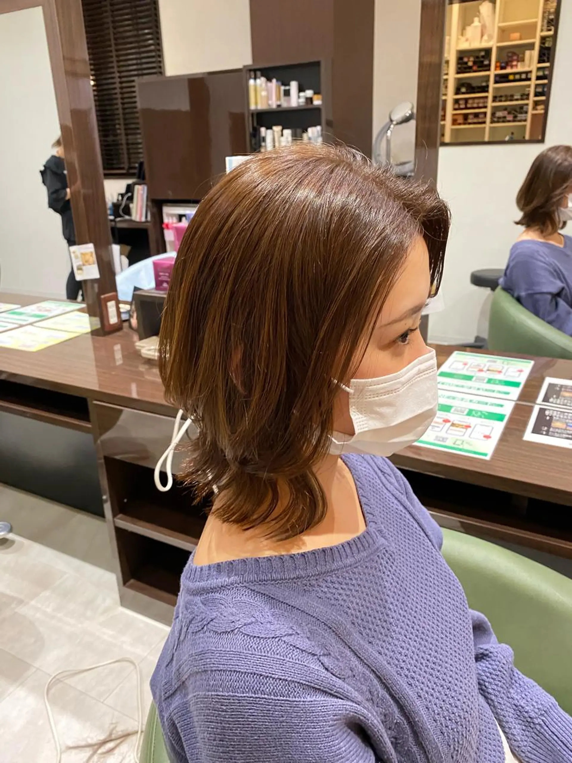 ミディアム カラー runa ショート/ボブのヘアスタイル