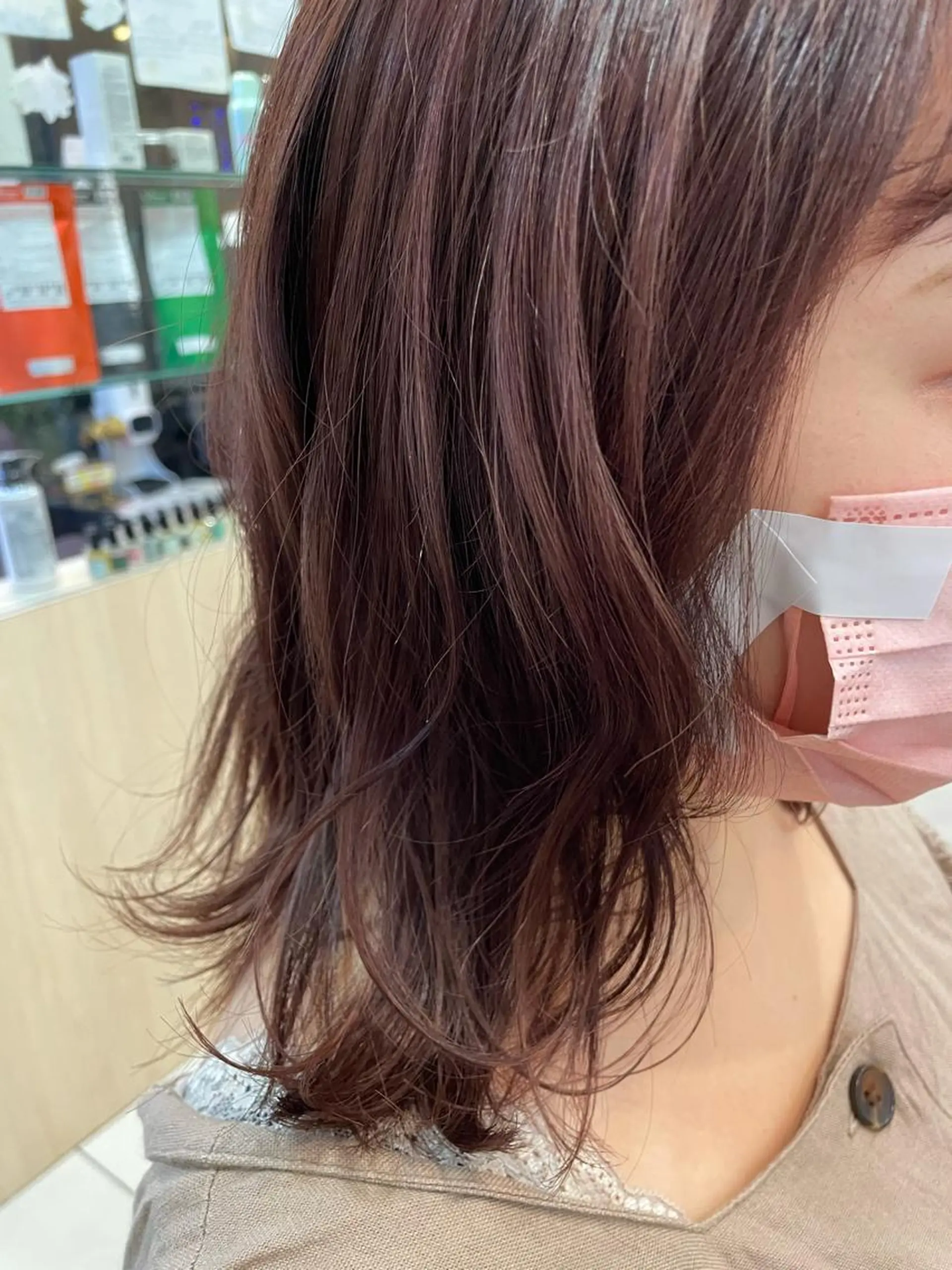 ミディアム カラー ヘアアレンジ リリー /Men's/パーマのヘアスタイル