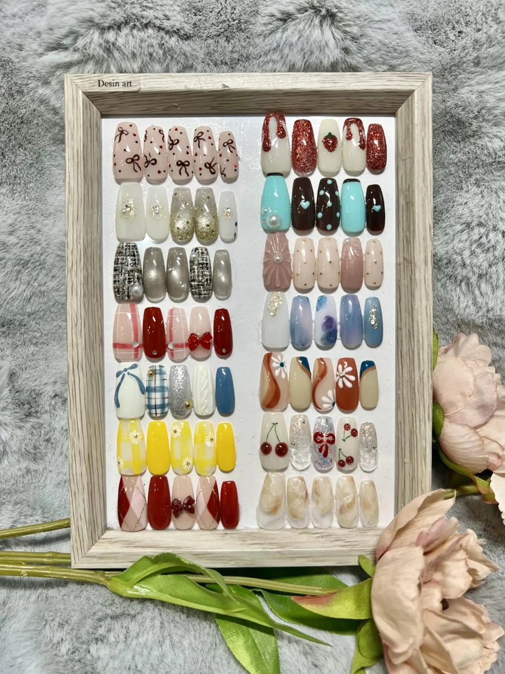 ネイル ボルドー 長さ出し フラワーネイル フレンチネイル ジェルネイル ハンドネイル Nail&eye Belire 新宿のネイルデザイン