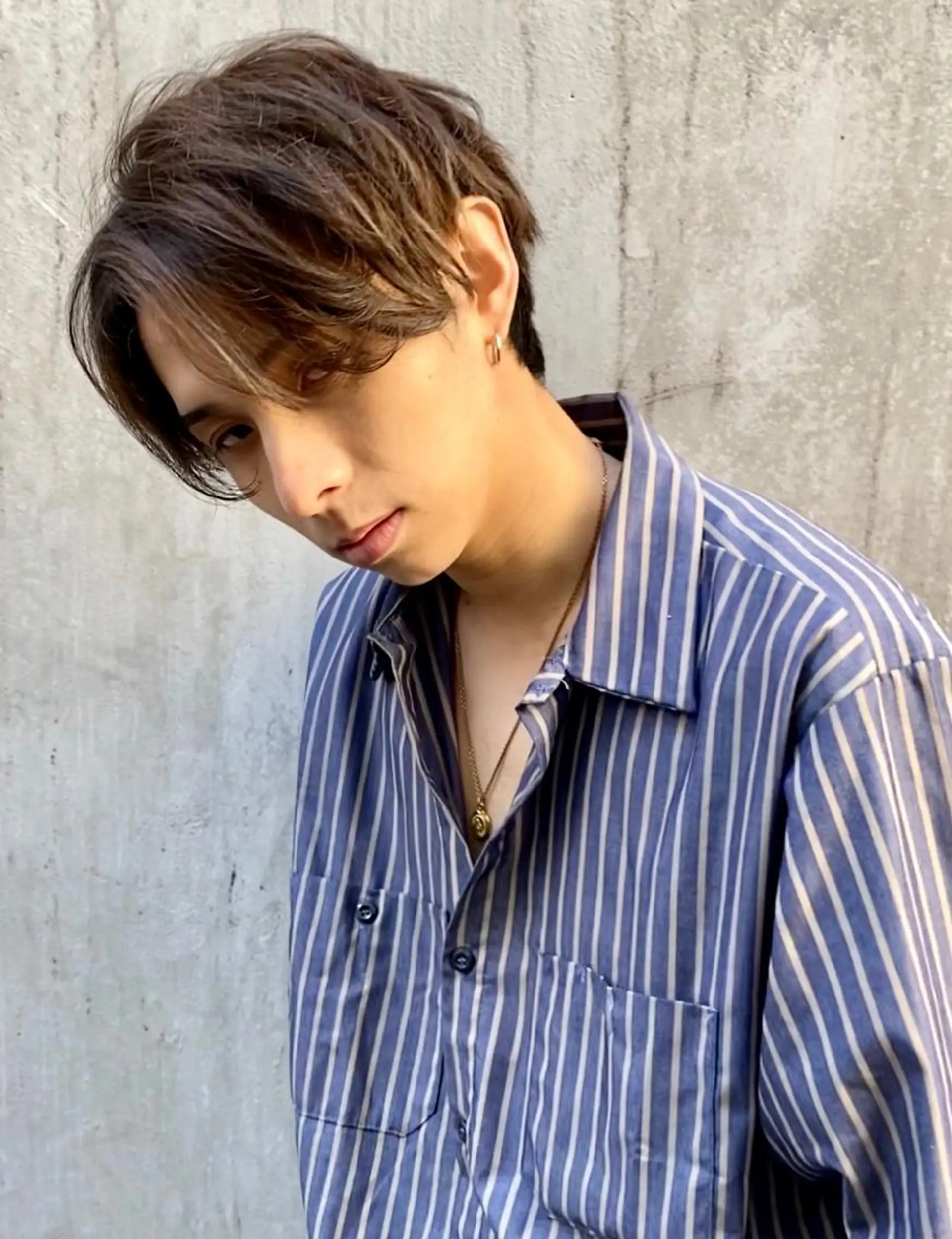 ショート カラー パーマ メンズ メンズハイライト メンズパーマ ハイライトカラー ハイライト カット パーマ 平内 賢人のヘアスタイル