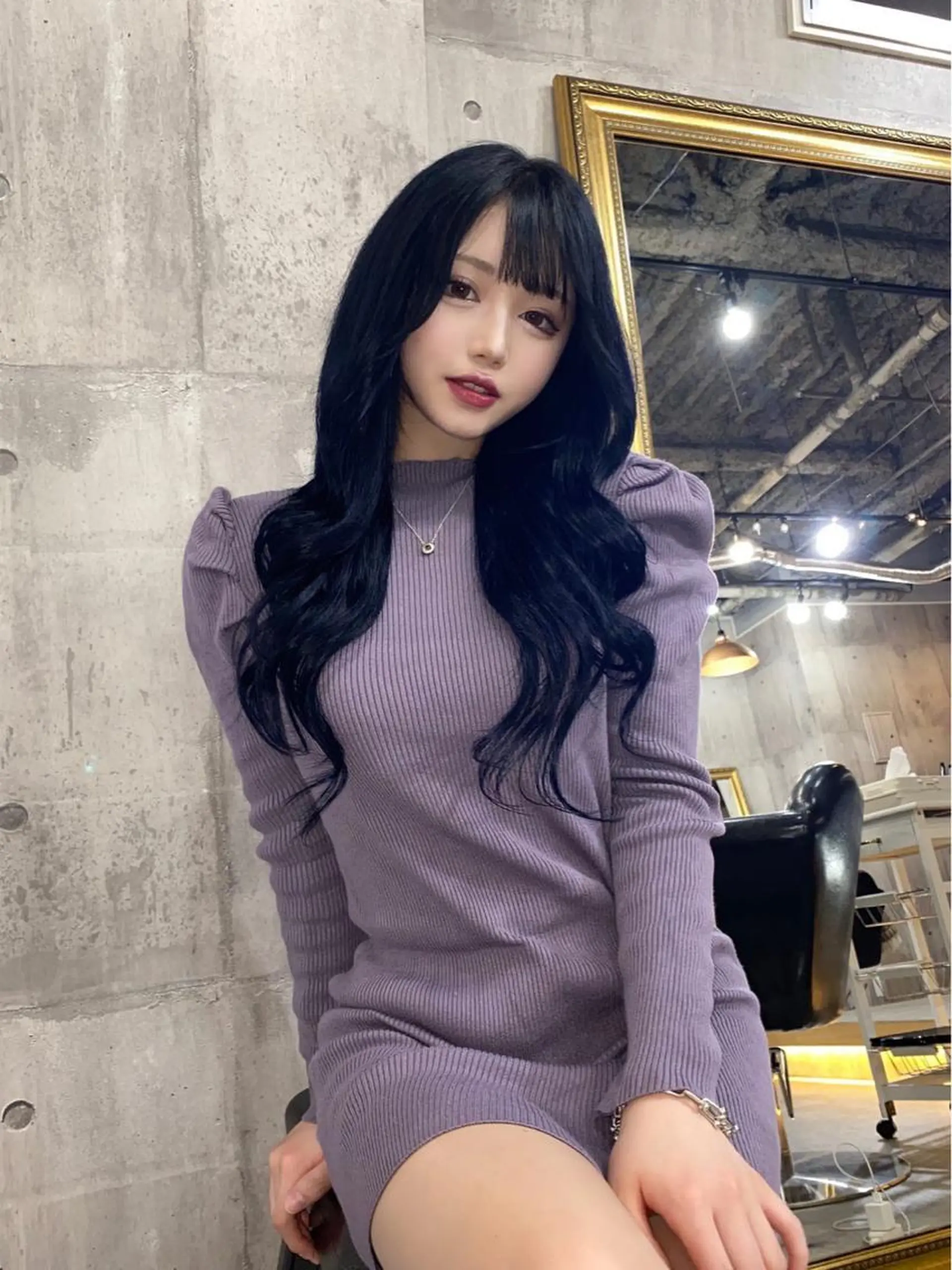 ロング カラー シールエクステ エクステ SHURI❤️‍🔥 中/韓mix ♡のヘアスタイル