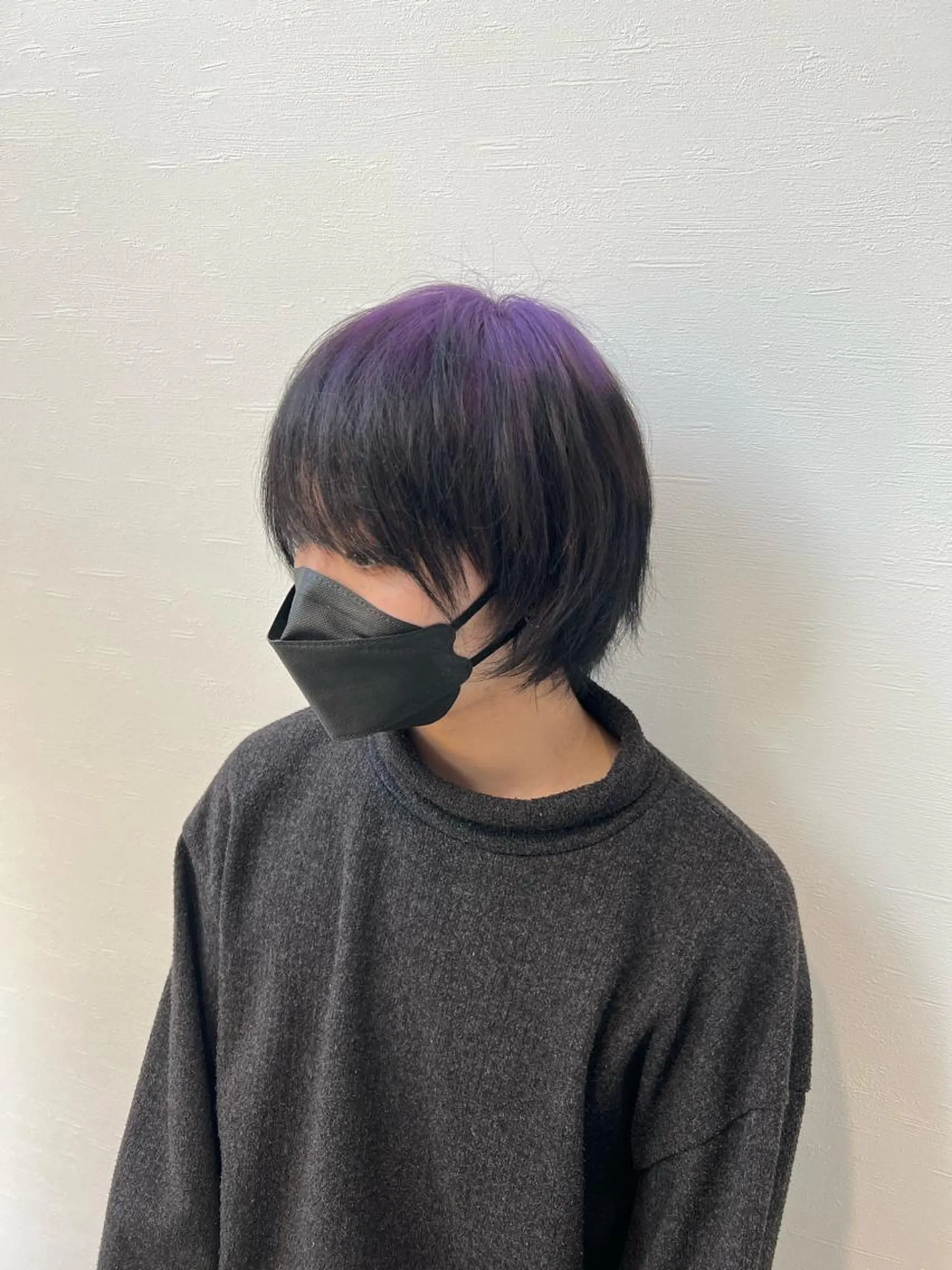 ショート カラー ブリーチ ダブルカラー ハイライトカラー インナーカラー ボブ salowin神戸三宮suite所属・工藤 貫多のヘアスタイル