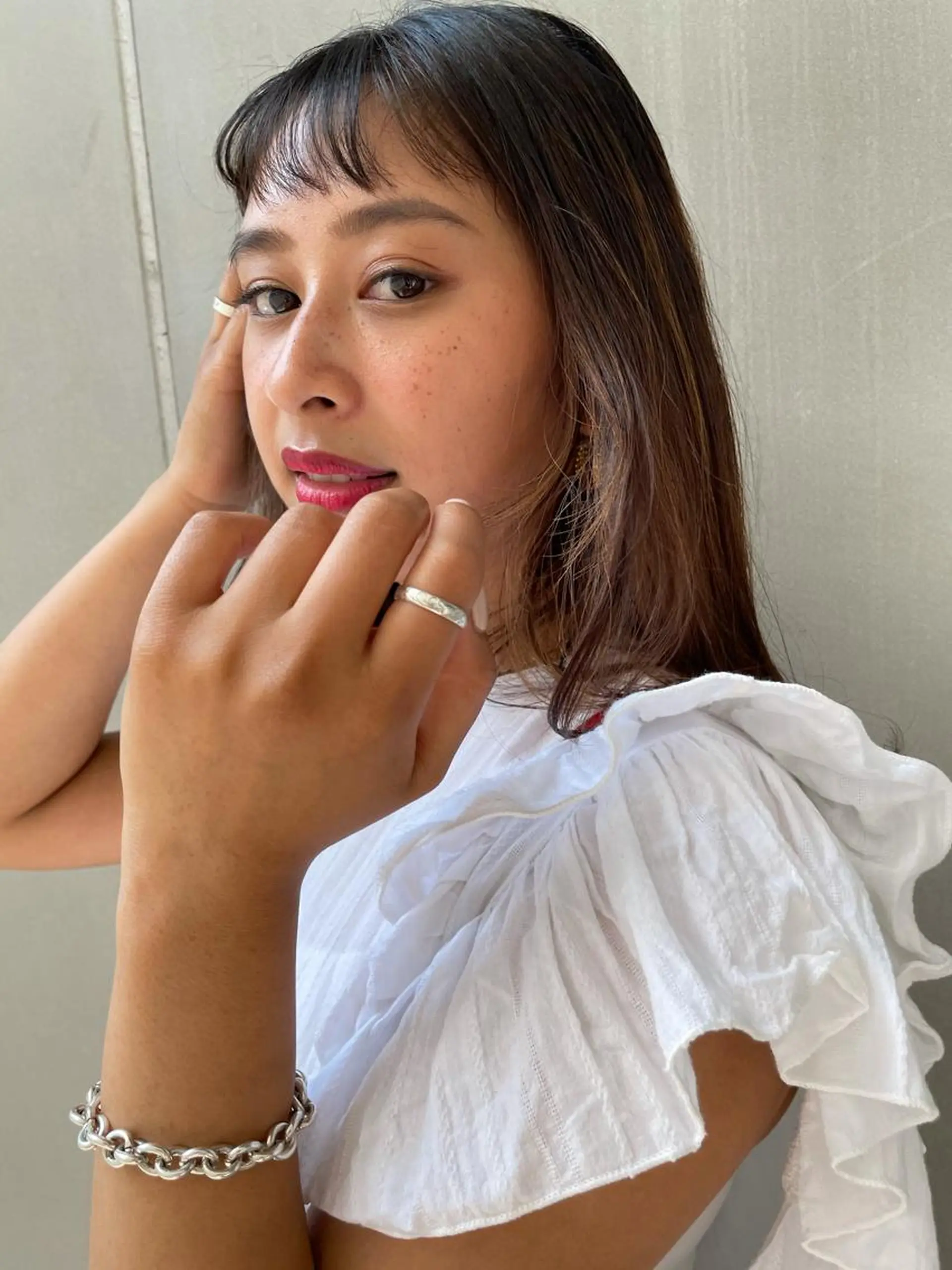 ミディアム カラー キッズ カット トリートメント オトナヘア🌸 harukaのヘアスタイル