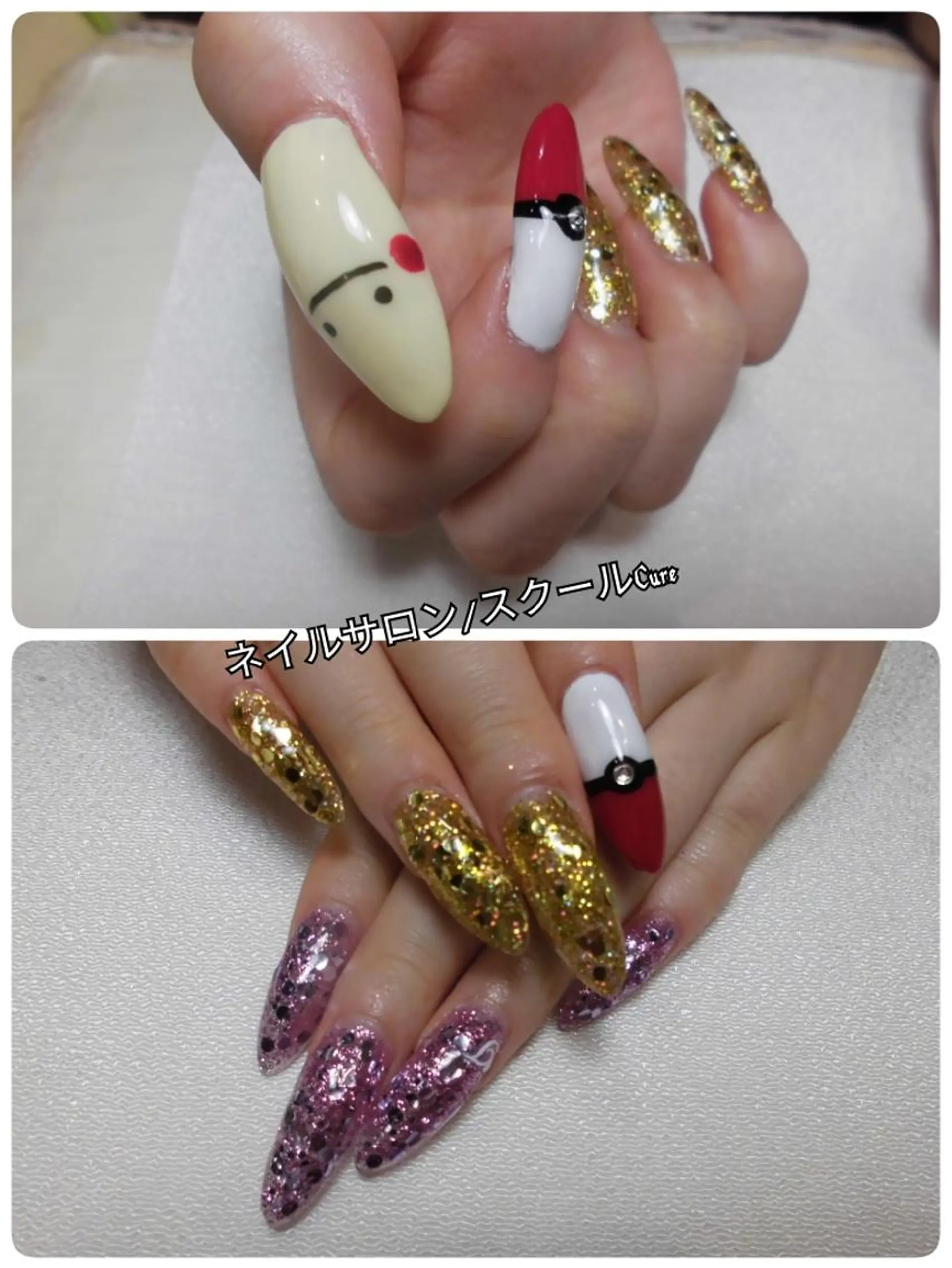 ロング ネイル ネイルサロン Cureのネイルデザイン