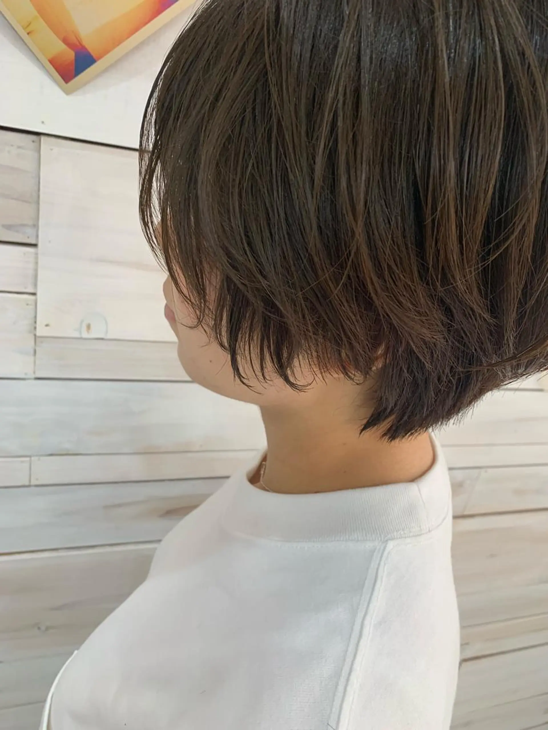 ショート カラー ベージュカラー ショートヘア ハッシュカット/ボブ /レイヤー/彩奈のヘアスタイル