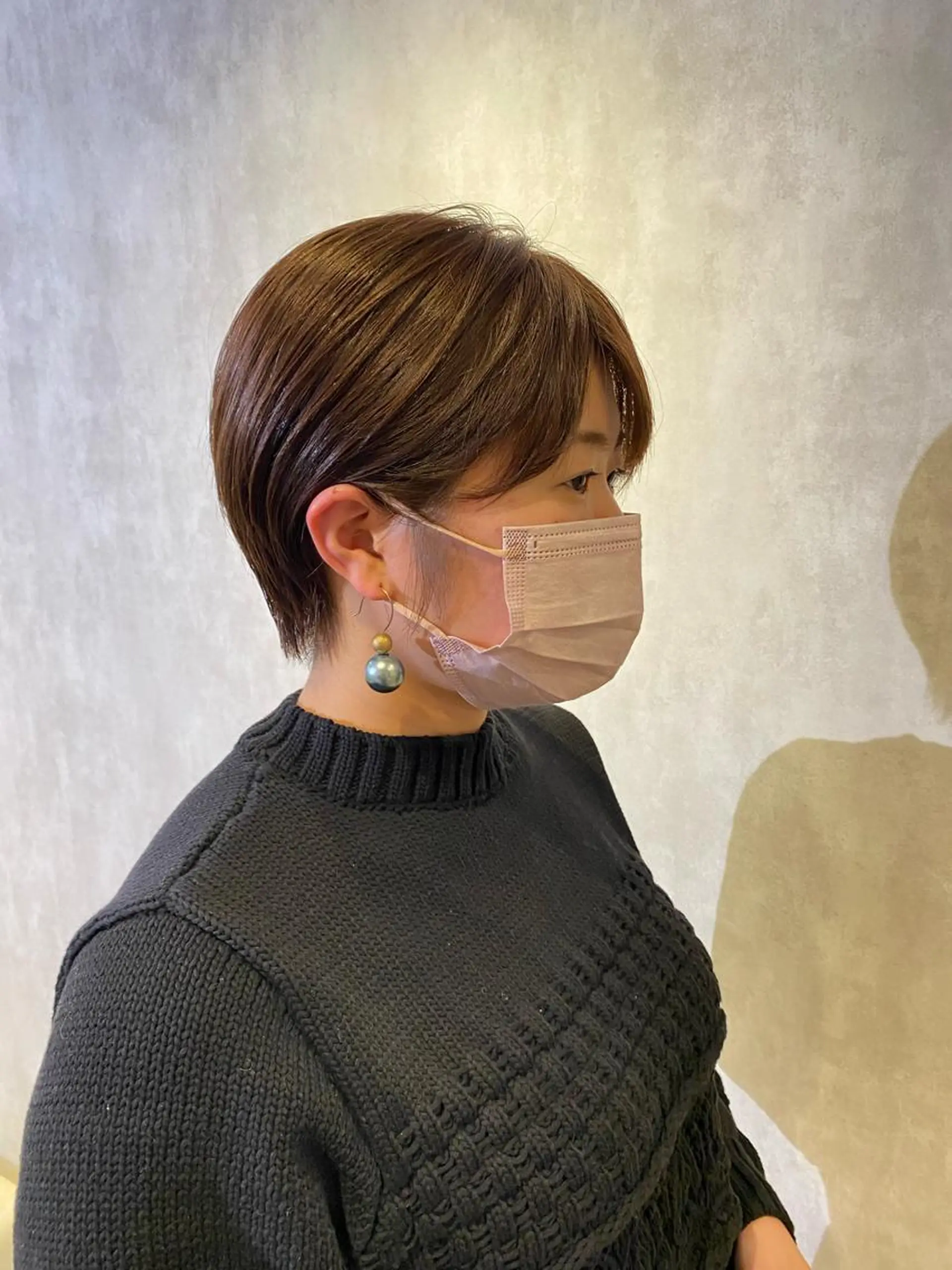 ショート カラー ベージュカラー ショートヘア カット ヘアカラー トリートメント ボブ/縮毛矯正/ レイヤー/塚田のヘアスタイル