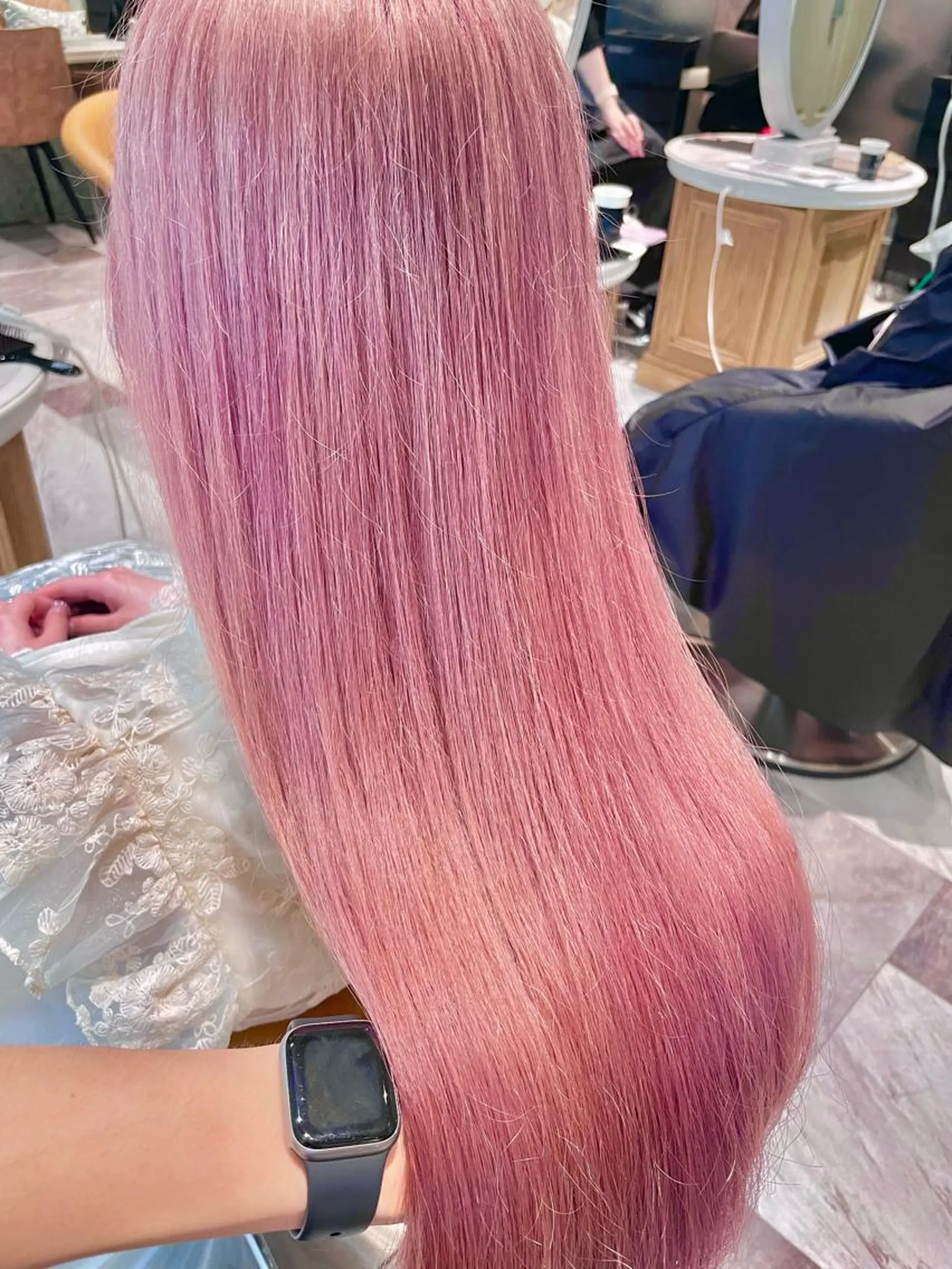 ロング カラー バレイヤージュ ブリーチ ケアブリーチ ダブルカラー ハイライトカラー 美髪/カラー 美容院🌈渡辺隼也のヘアスタイル