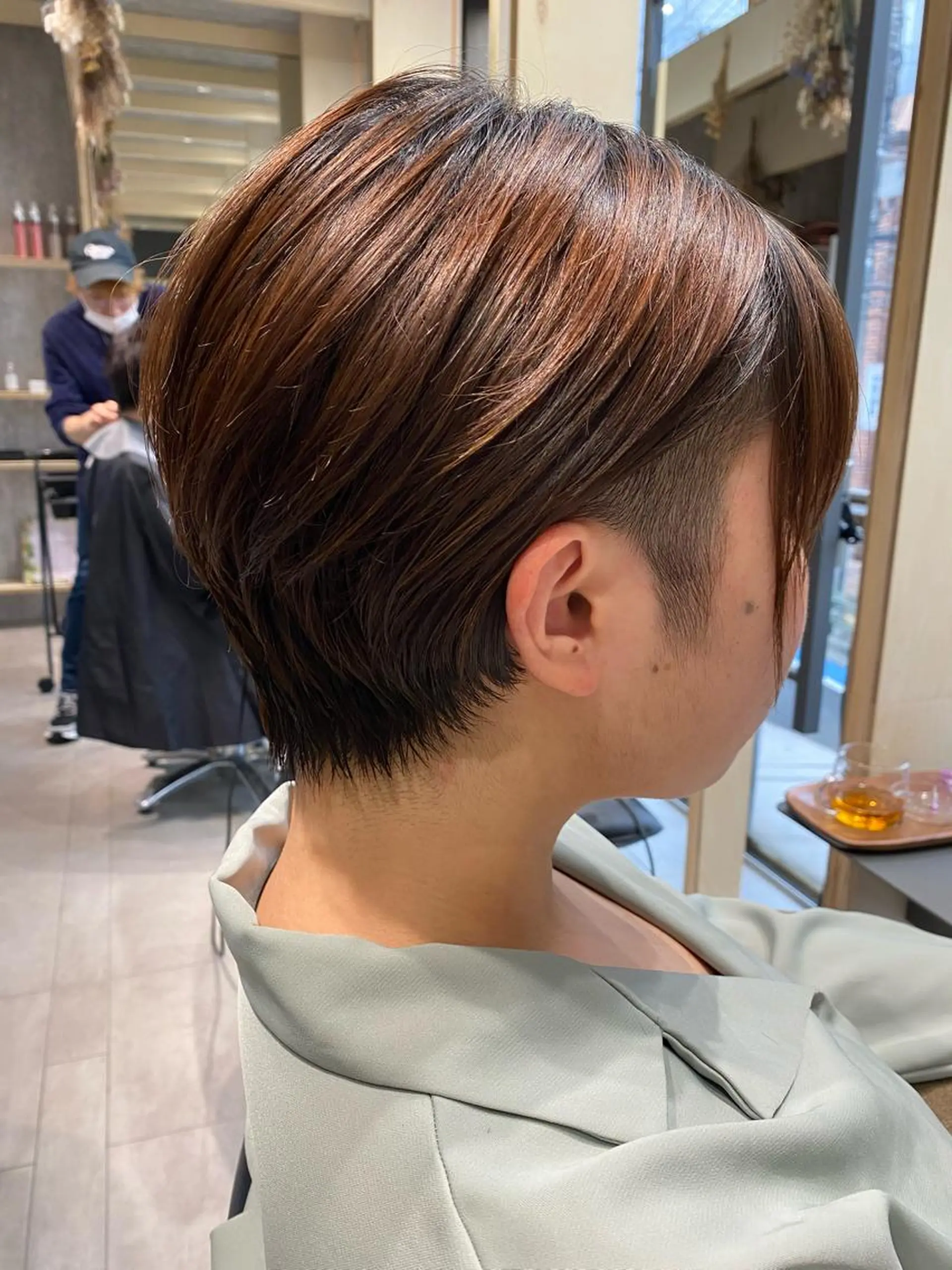 ショート カラー 🕶️佐藤 海李🐏のヘアスタイル