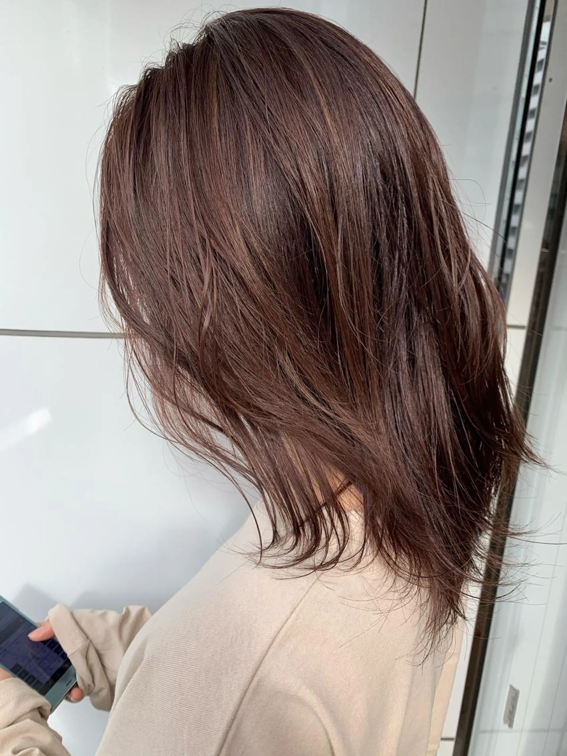 セミロング カラー ブラウンカラー 🩰 LILY eye　KANAのマツエク・マツパデザイン