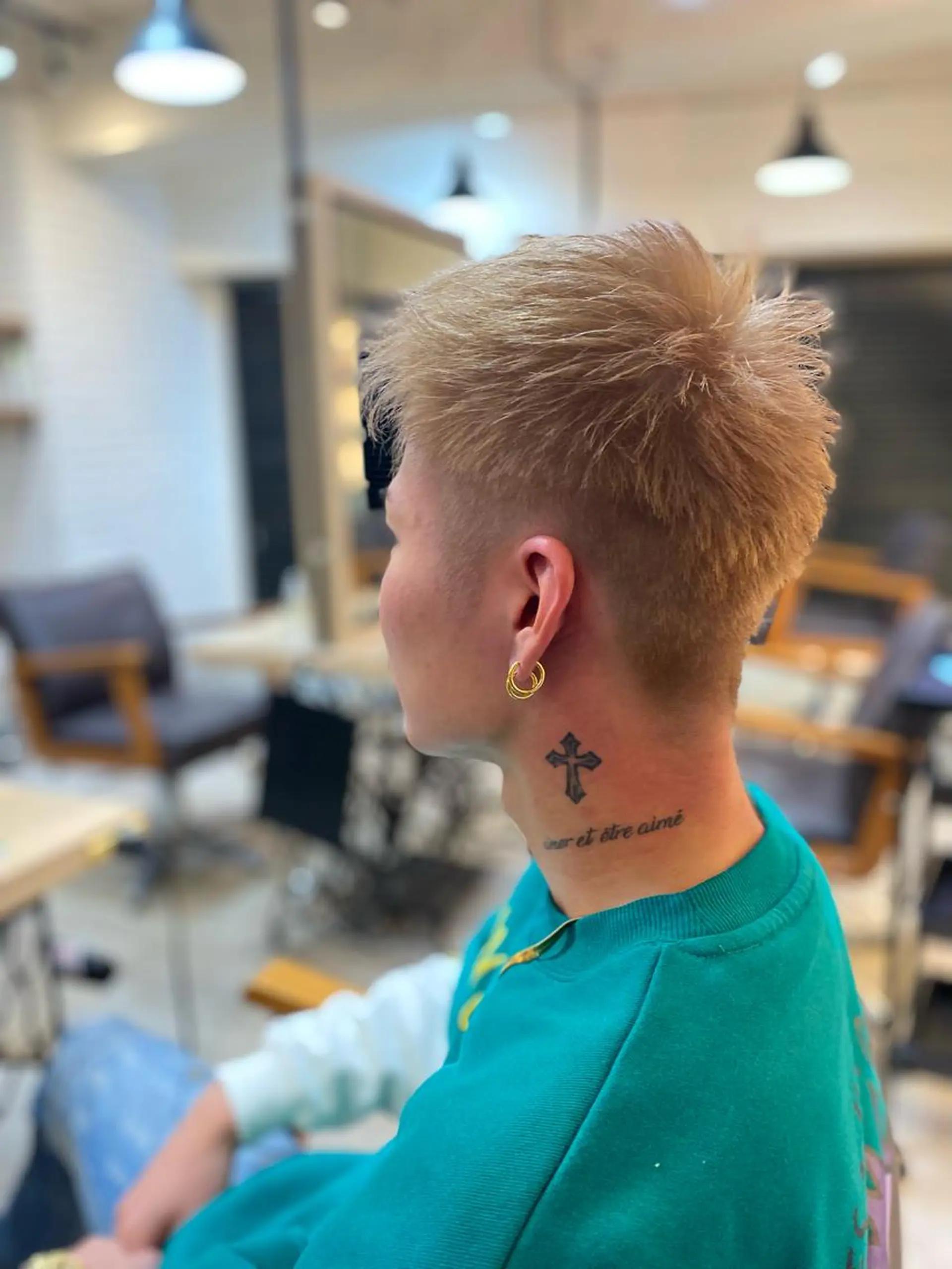 ショート カラー メンズ ヘアカラー トリートメント ヨシダ フミノリのヘアスタイル