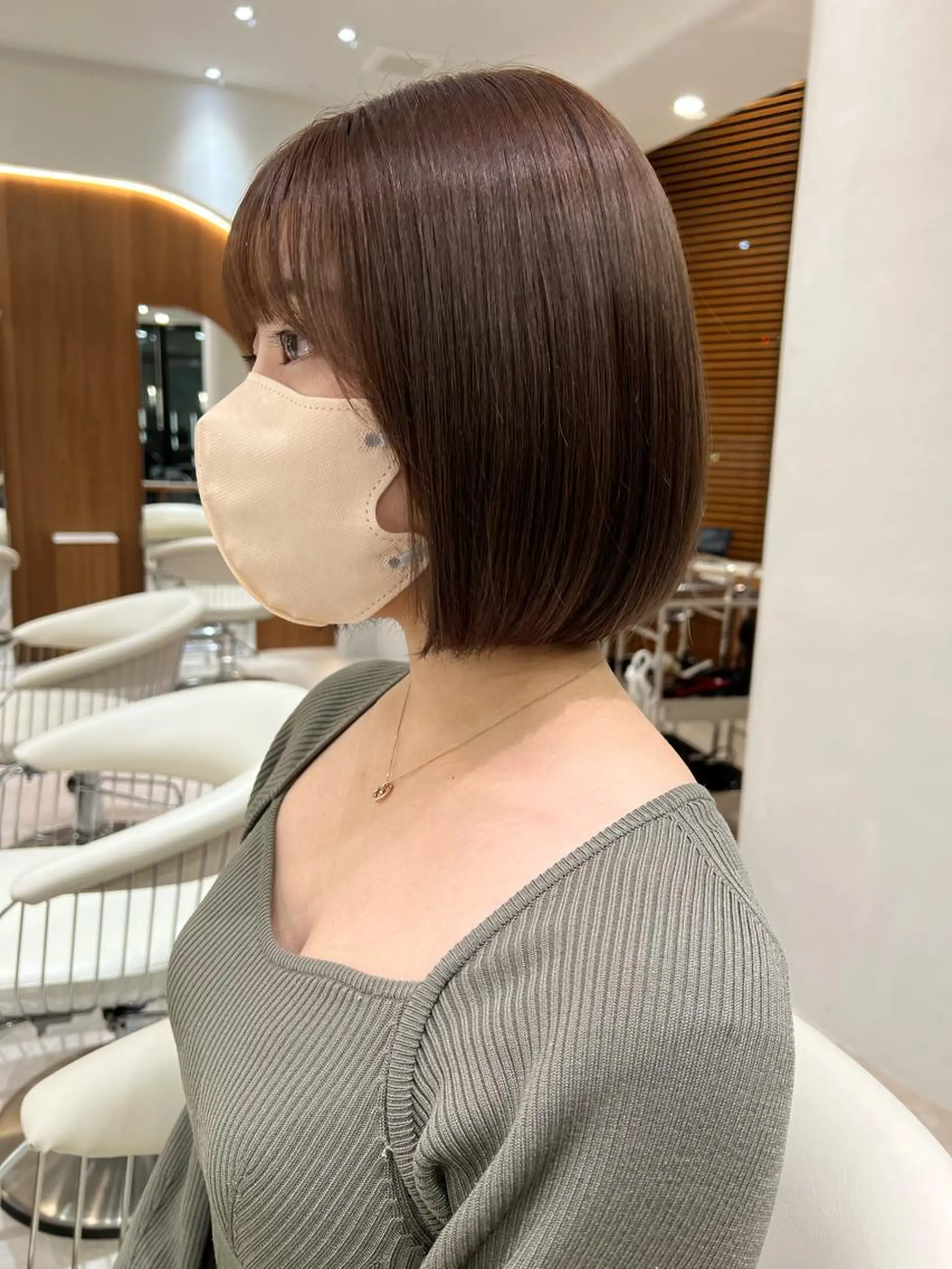 ショート カラー カット ヘアカラー トリートメント ヘアセット 韓国レイヤー🇰🇷 韓国研修◎渋谷カイトのヘアスタイル