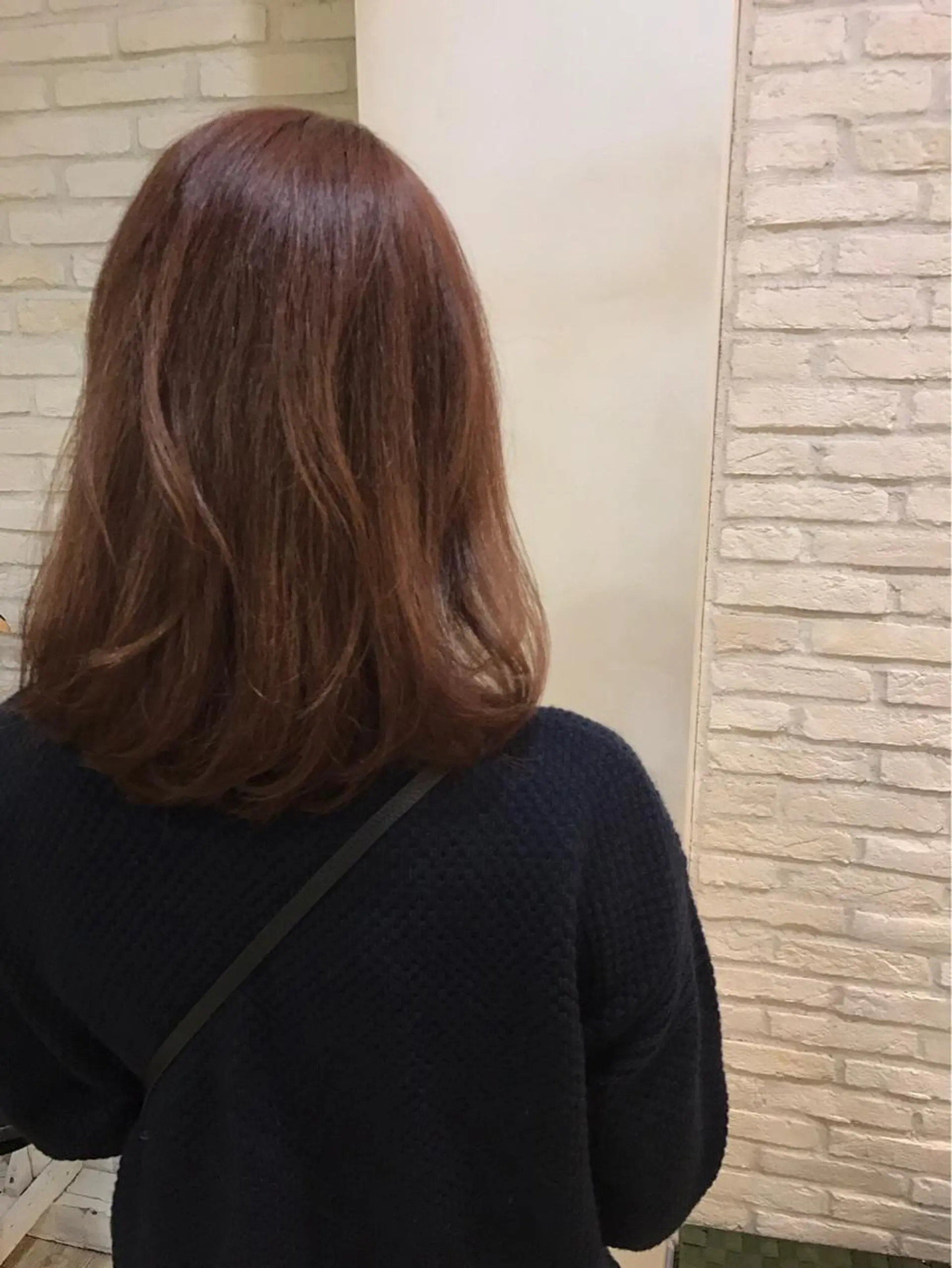 ミディアム カラー ベージュカラー ピンクカラー ピンクベージュ 平内 賢人のヘアスタイル