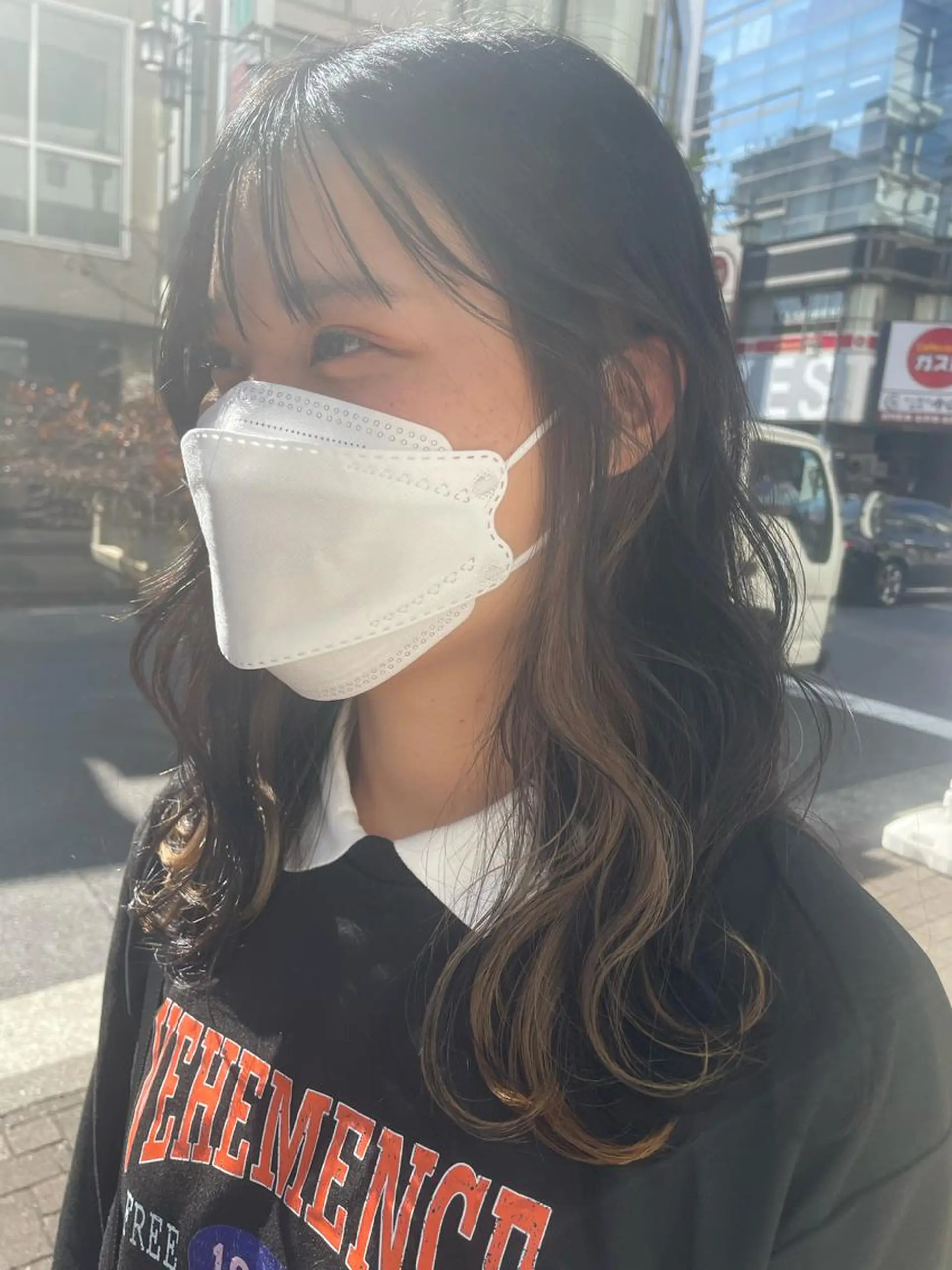 ロング カラー ベージュカラー ブリーチ ハイトーンカラー インナーカラー ヘアカラー トリートメント 韓国ヘア🦋 MIYUのヘアスタイル