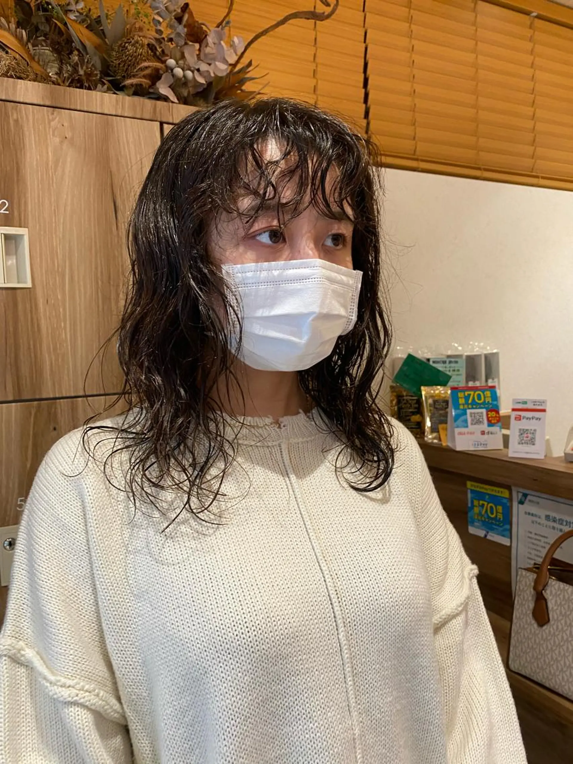 ミディアム パーマ ミディアムパーマ カット パーマ パーマ指名No1 /namiのヘアスタイル