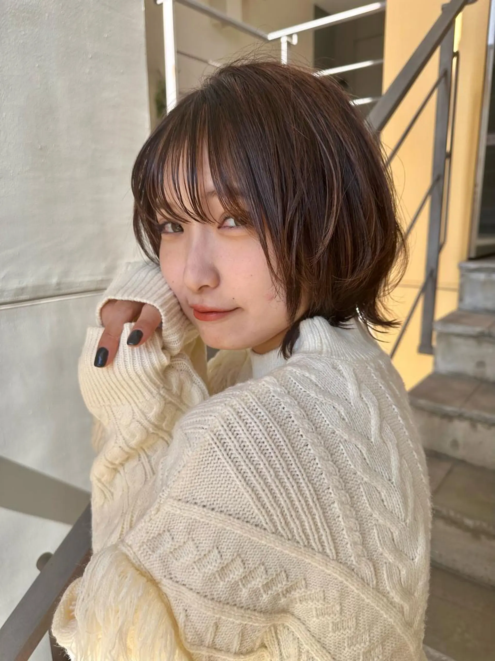 ミディアム カット ヘアカラー トリートメント ❣️心斎橋髪質改善 鈴木佑弥❣️のヘアスタイル