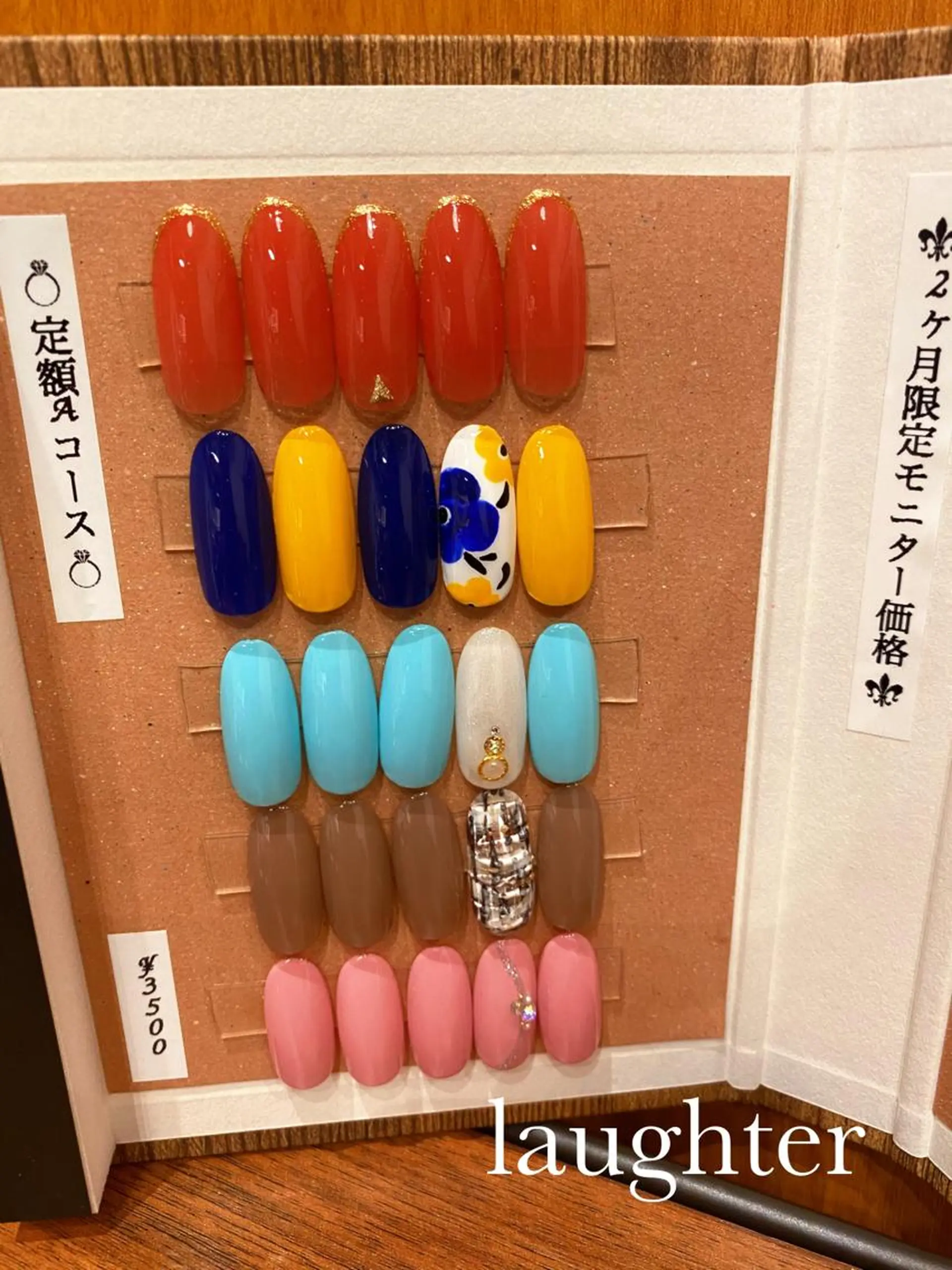 ネイル ジェルネイル 春ネイル ハンドネイル laughter nailのネイルデザイン