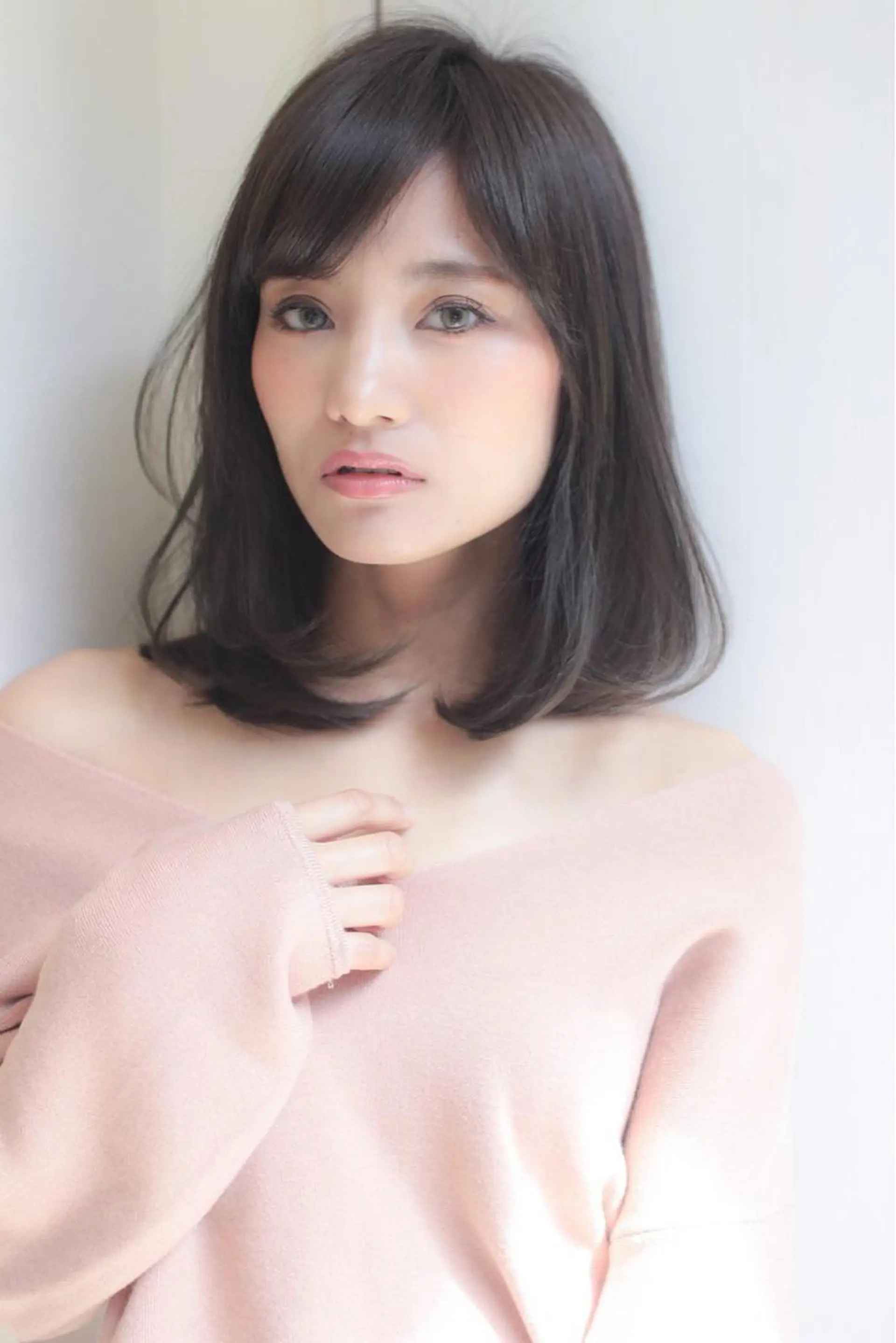 ミディアム カラー ヘアアレンジ ボブ ❣️韓国レイヤー ❣️渡部晃輝のヘアスタイル