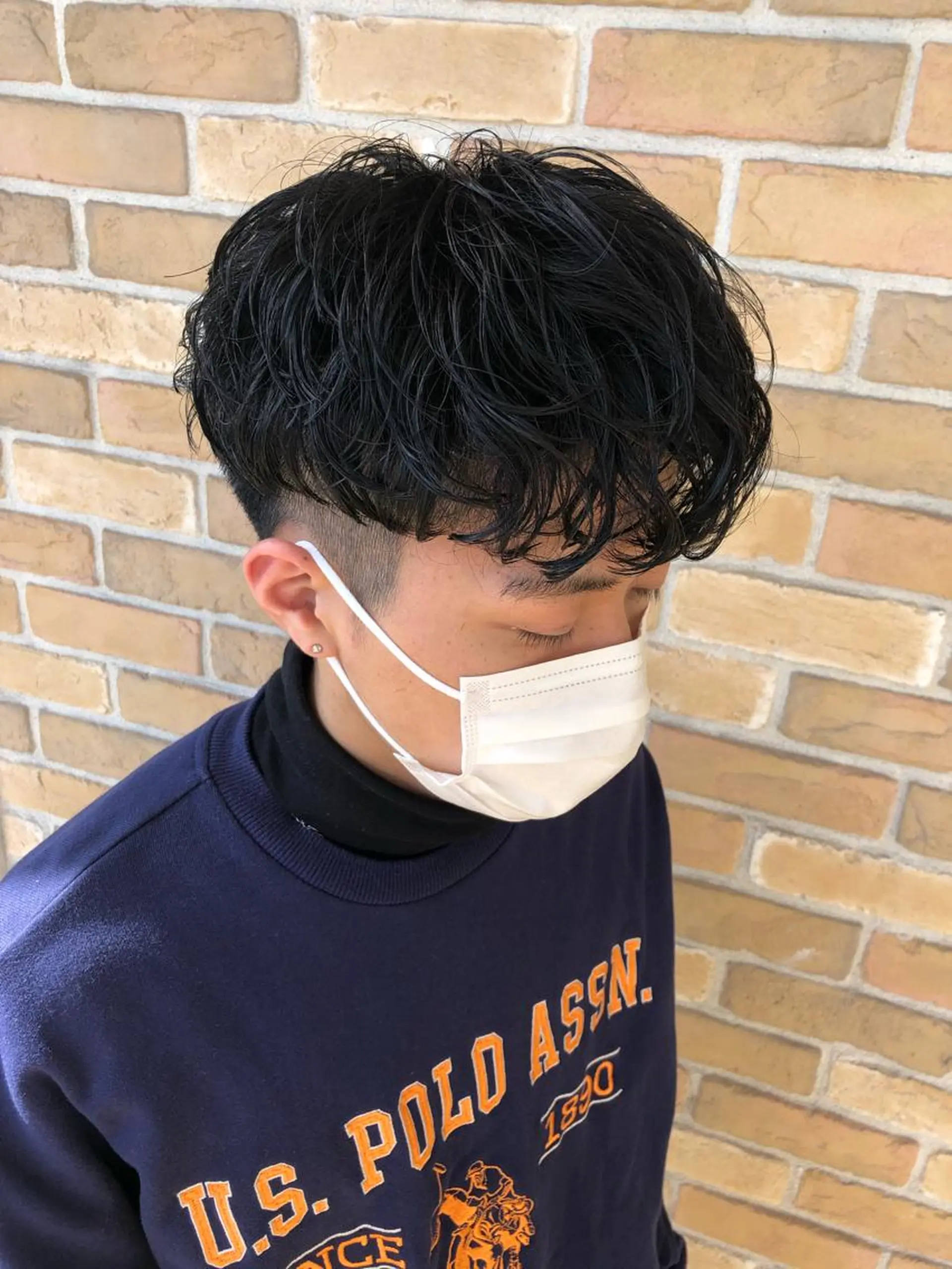 ショート カラー パーマ ヘアアレンジ メンズ ❣️倉敷❣️美髪 カラー能登一成のヘアスタイル