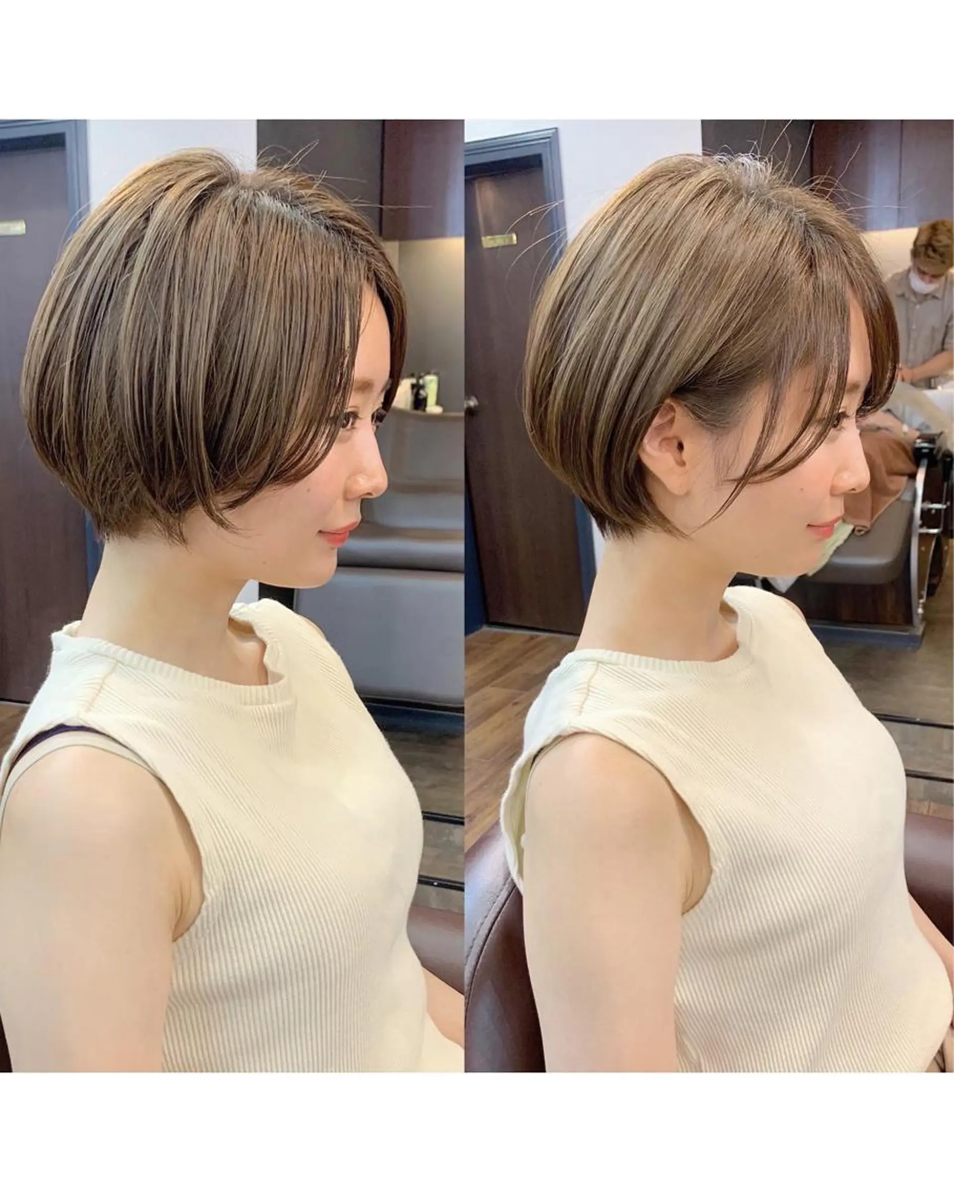 ショート 縮毛矯正/ショート/ レイヤー/畑中正敏のヘアスタイル