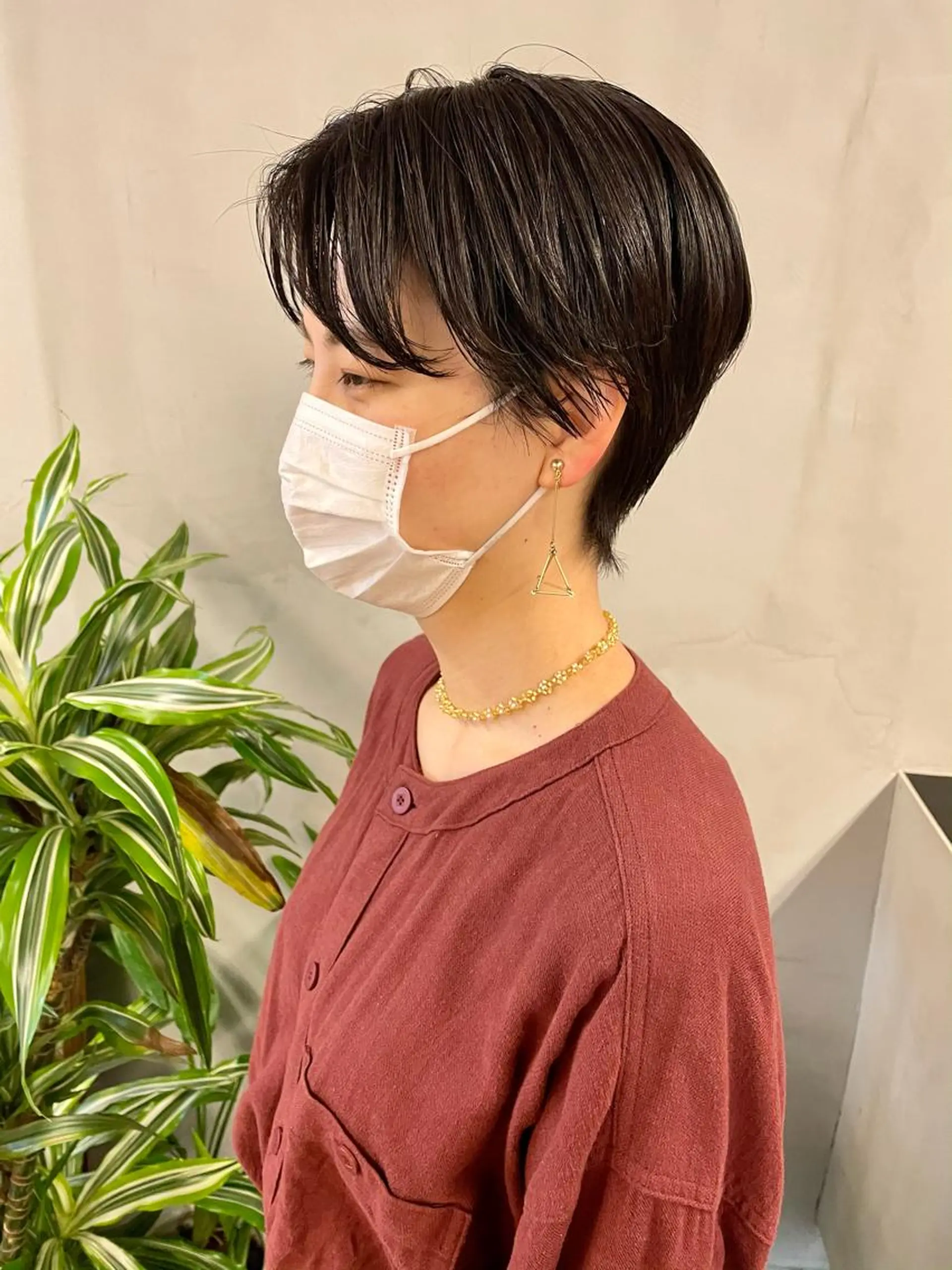 ショート カラー パーマ ハンサムショート ショートヘア カット ヘアカラー トリートメント tatsumi/ボブ ウルフ/レイヤーのヘアスタイル