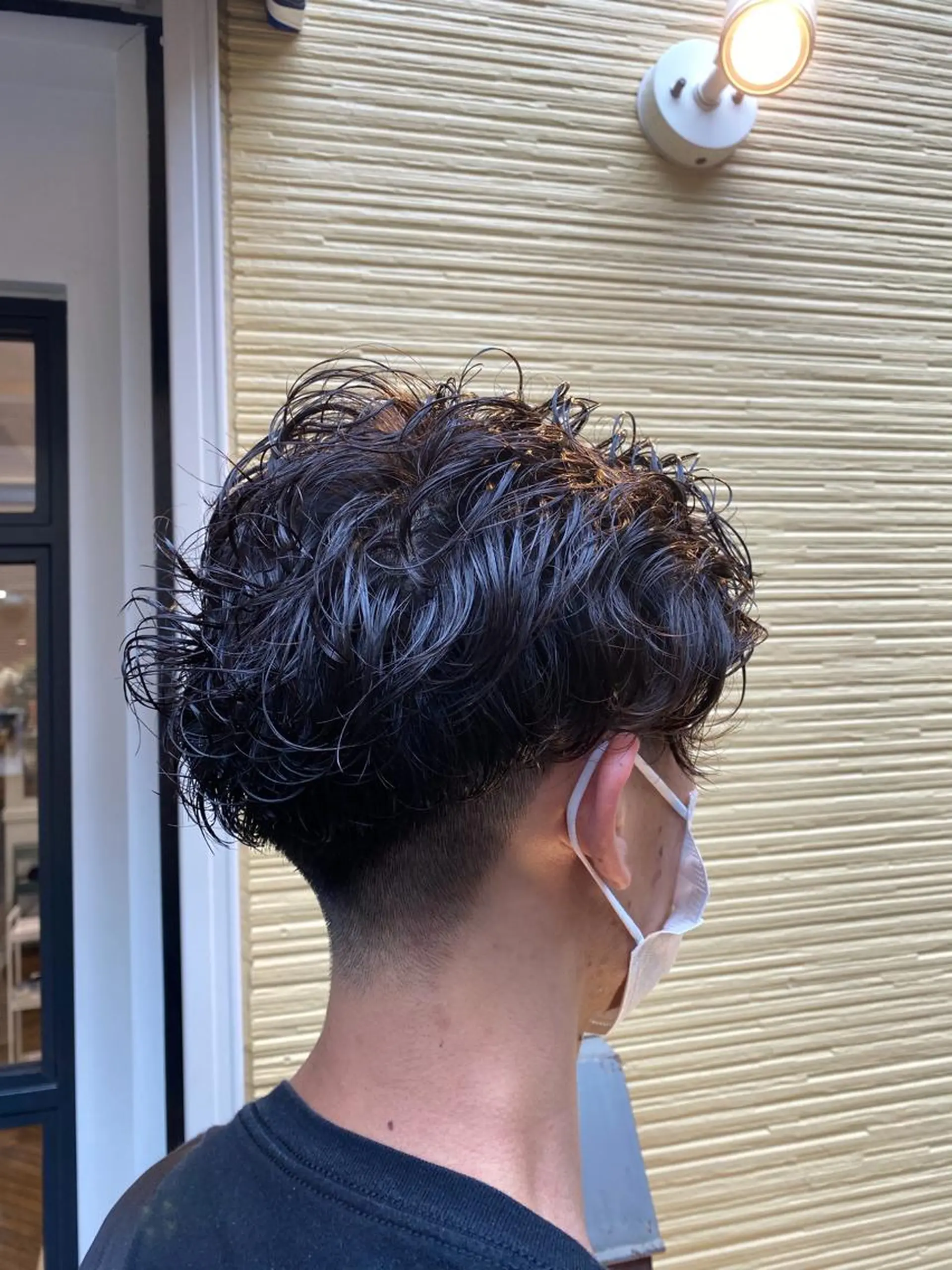 ショート パーマ メンズ センターパート メンズパーマ カット パーマ トリートメント ショート、メンズ 一日1名限定枠⚡️のヘアスタイル