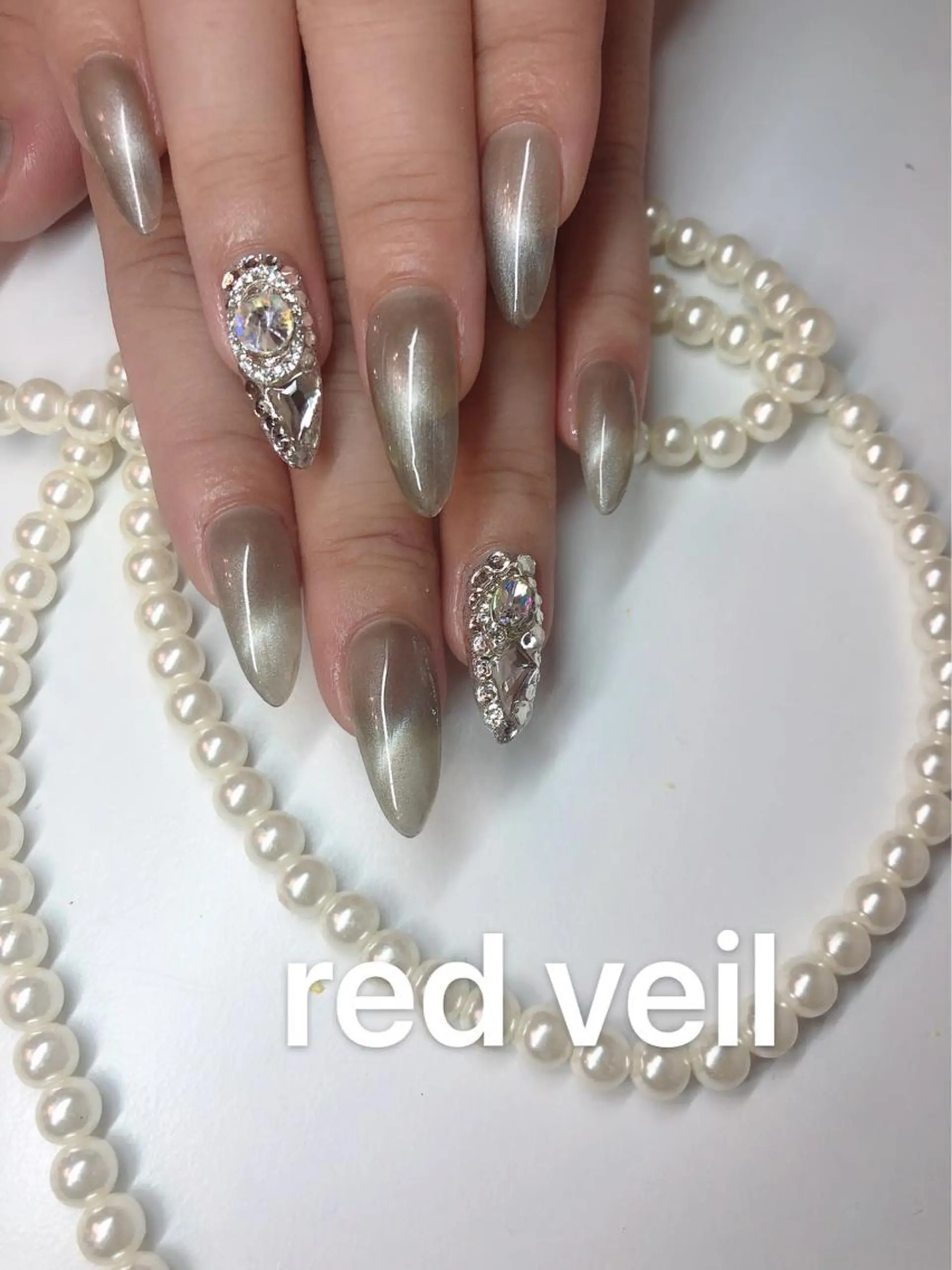 セミロング ネイル ハンドネイル 長さ出し専門 nynaのネイルデザイン