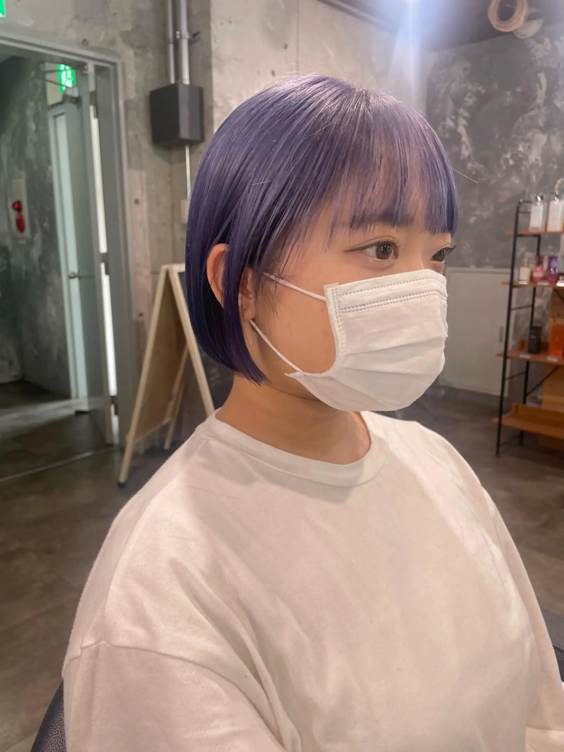 ショート カラー パーマ ヘアアレンジ メンズ キッズ ネイル マツエク・マツパ アイブロウ 透明感カラー・レイヤ ー🎀amika🎀のヘアスタイル