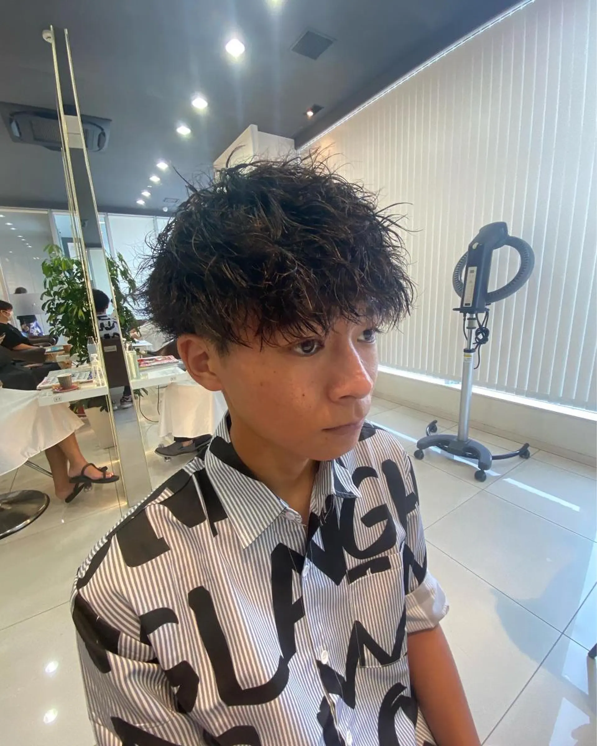 ショート パーマ メンズ カット パーマ メンズサロン/戸塚駅 東口3分/冨田大輝のヘアスタイル