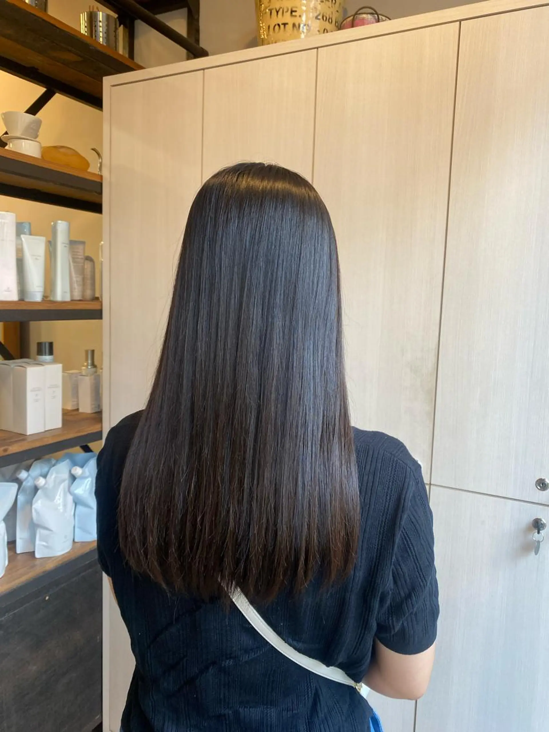 ロング 縮毛矯正 つじ みさきのヘアスタイル