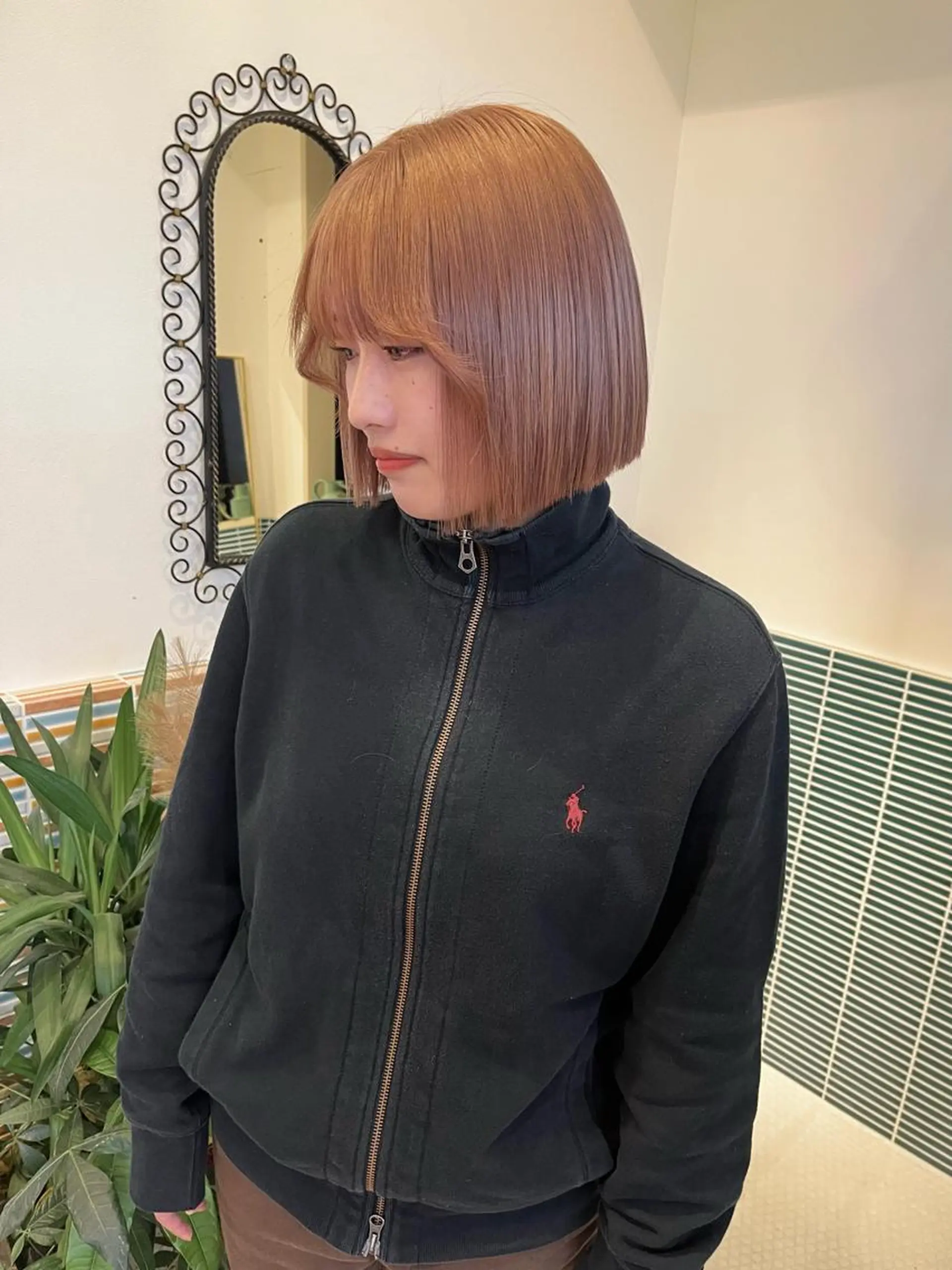 ミディアム カラー ブリーチ ヘアカラー トリートメント 🩷ハイトーン透明感 レイヤー🩷ユリカのヘアスタイル