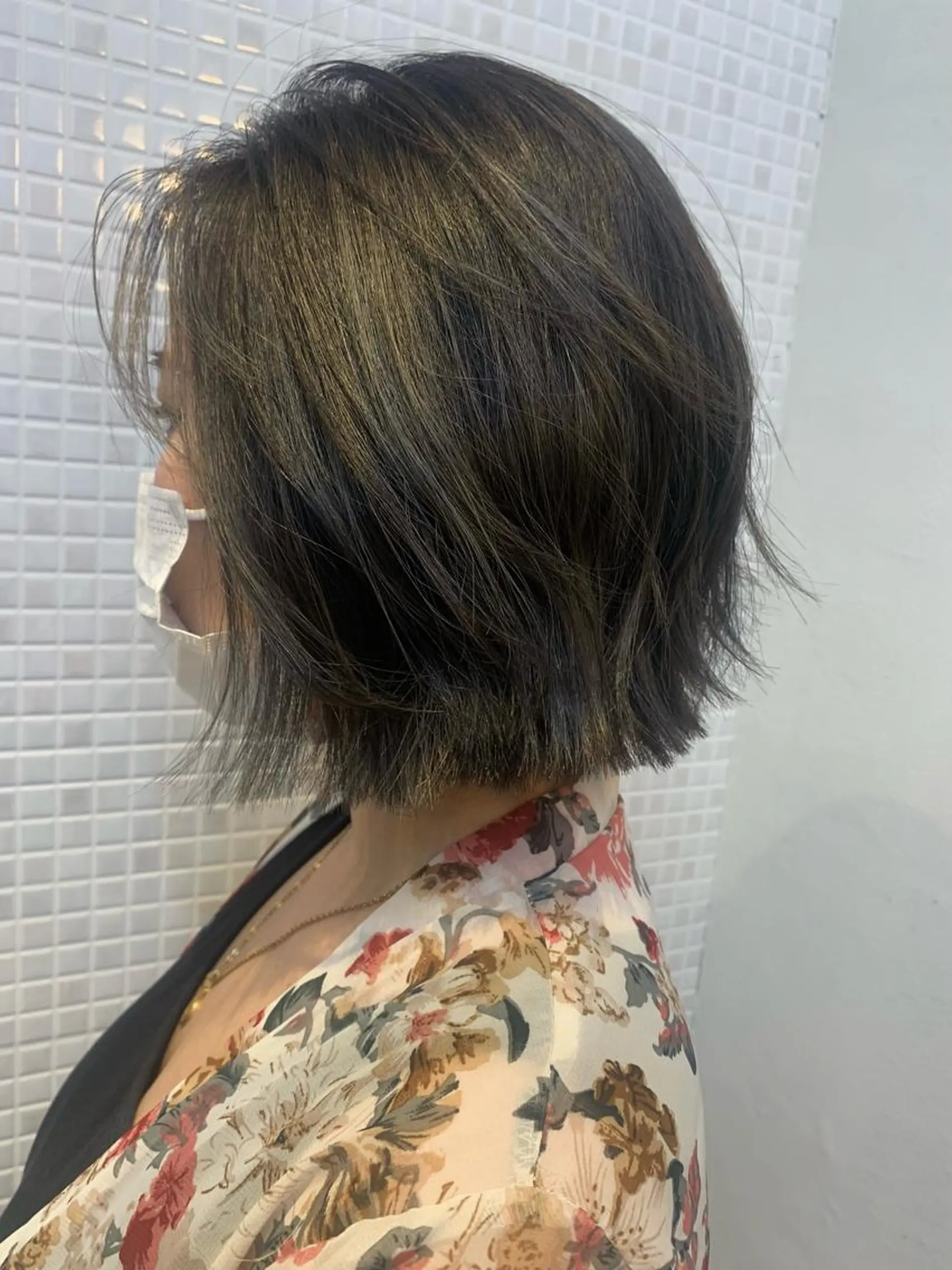 ミディアム 切りっぱなしボブ ボブ 外ハネヘア 小沼采唯👧🏼 海好きオヌちゃんのヘアスタイル