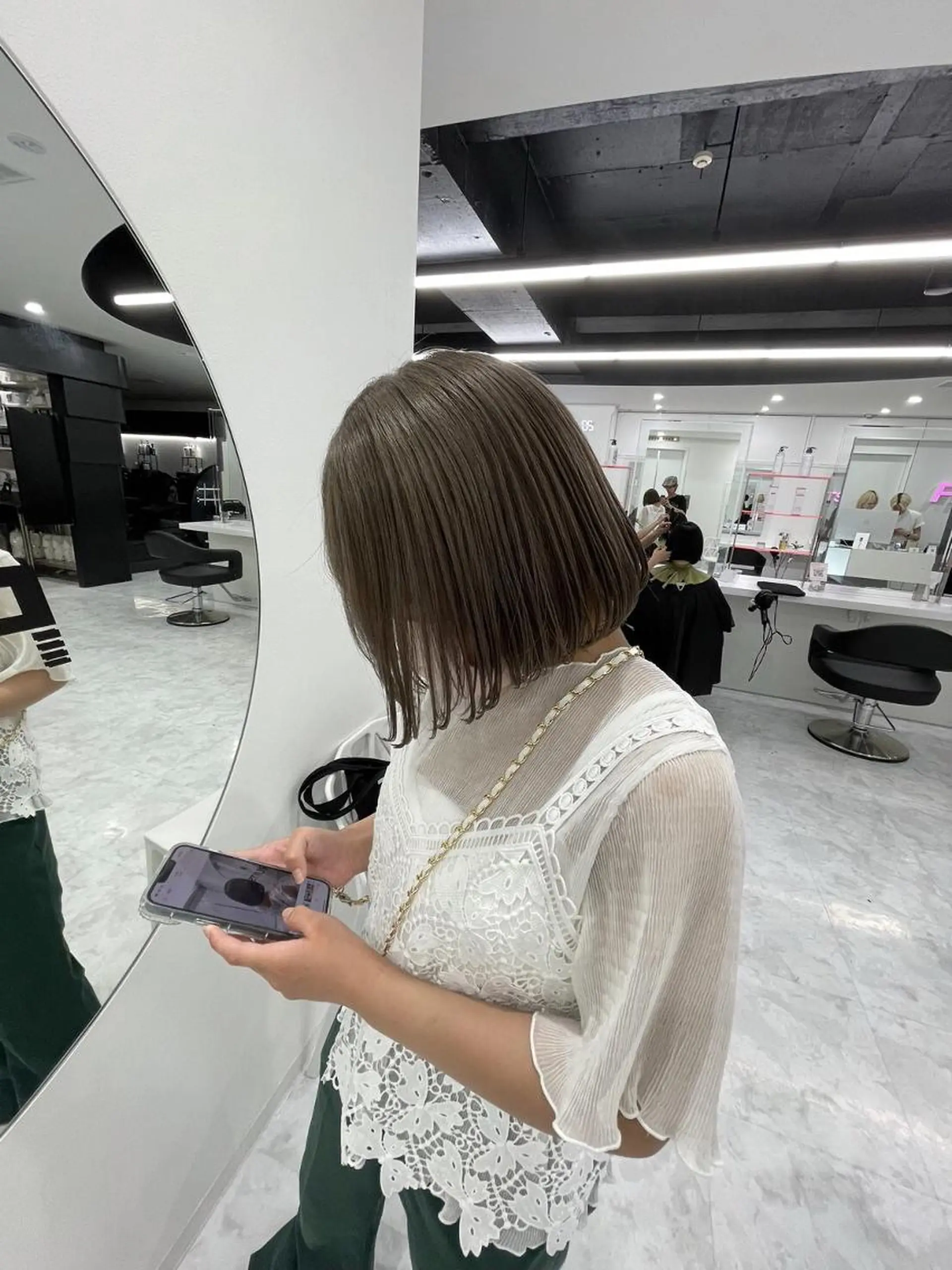 カラー 美髪矯正🫧韓国 レイヤー🫧銀座のヘアスタイル