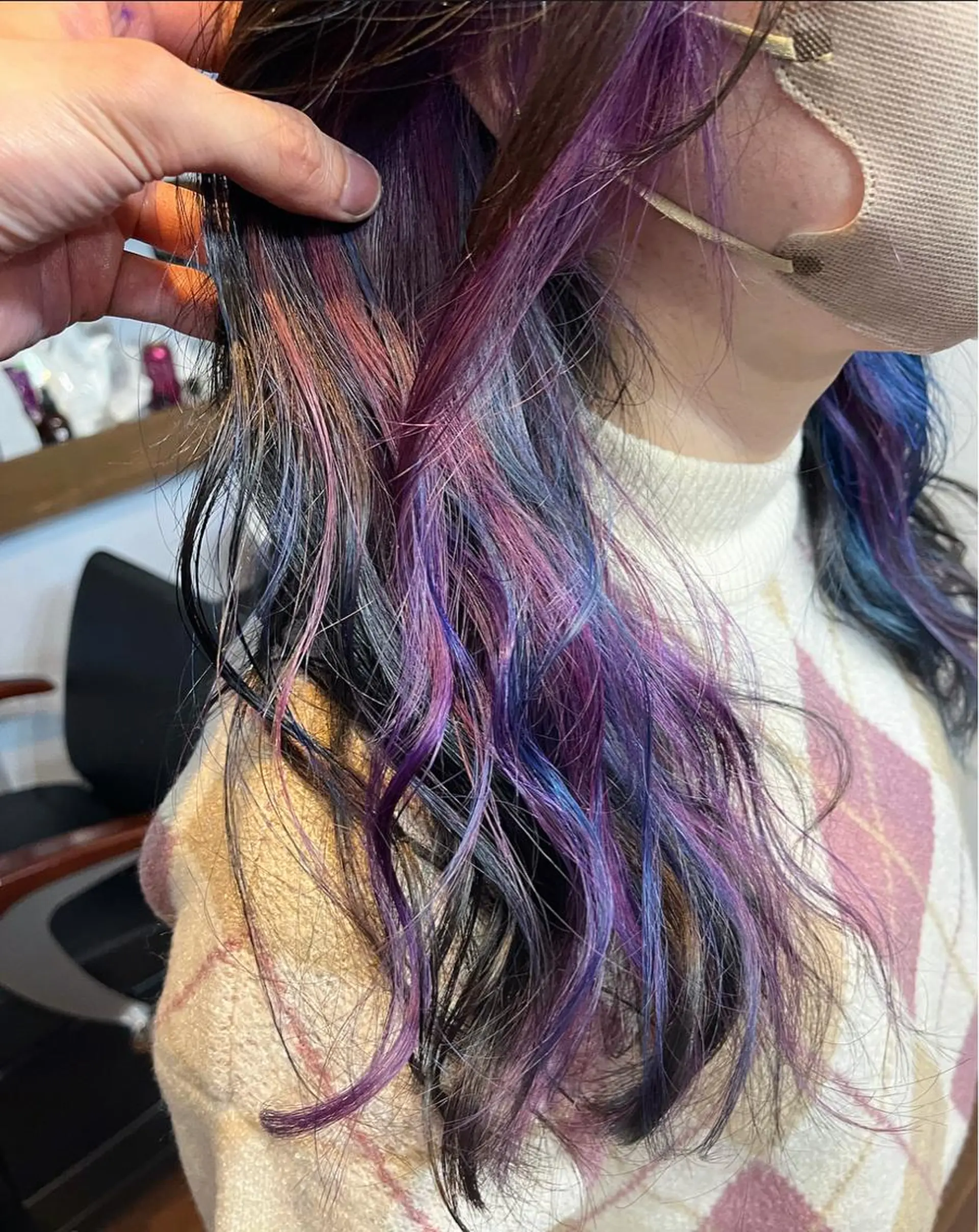 ロング カラー ショートボブ アッシュ バレイヤージュ ミストバング ベージュカラー カット ヘアカラー トリートメント 原宿サロン代表 デザインカラー伊藤卓のヘアスタイル