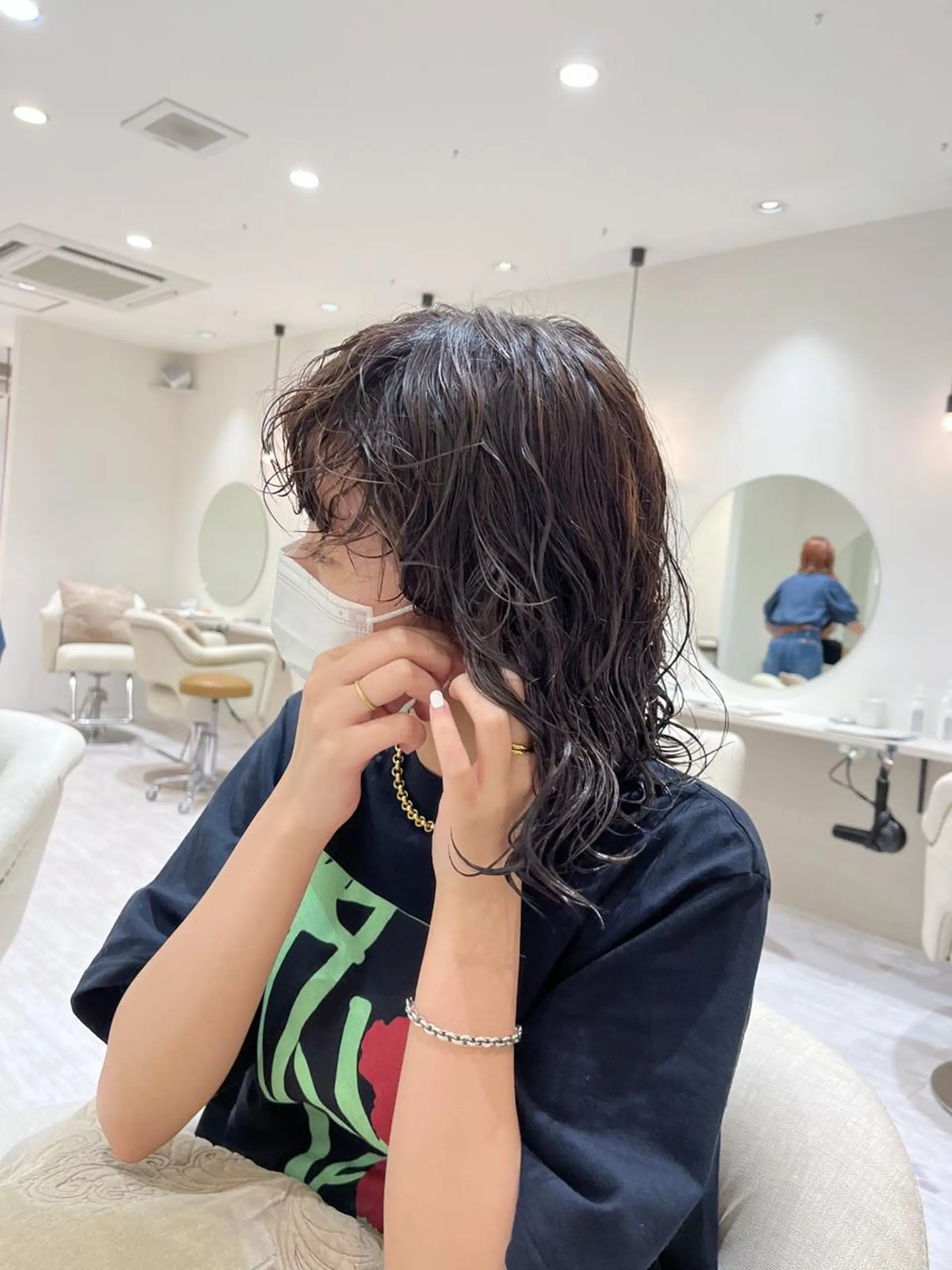 ミディアム パーマ Chiho / 梅田 / ボブ/ パーマのヘアスタイル