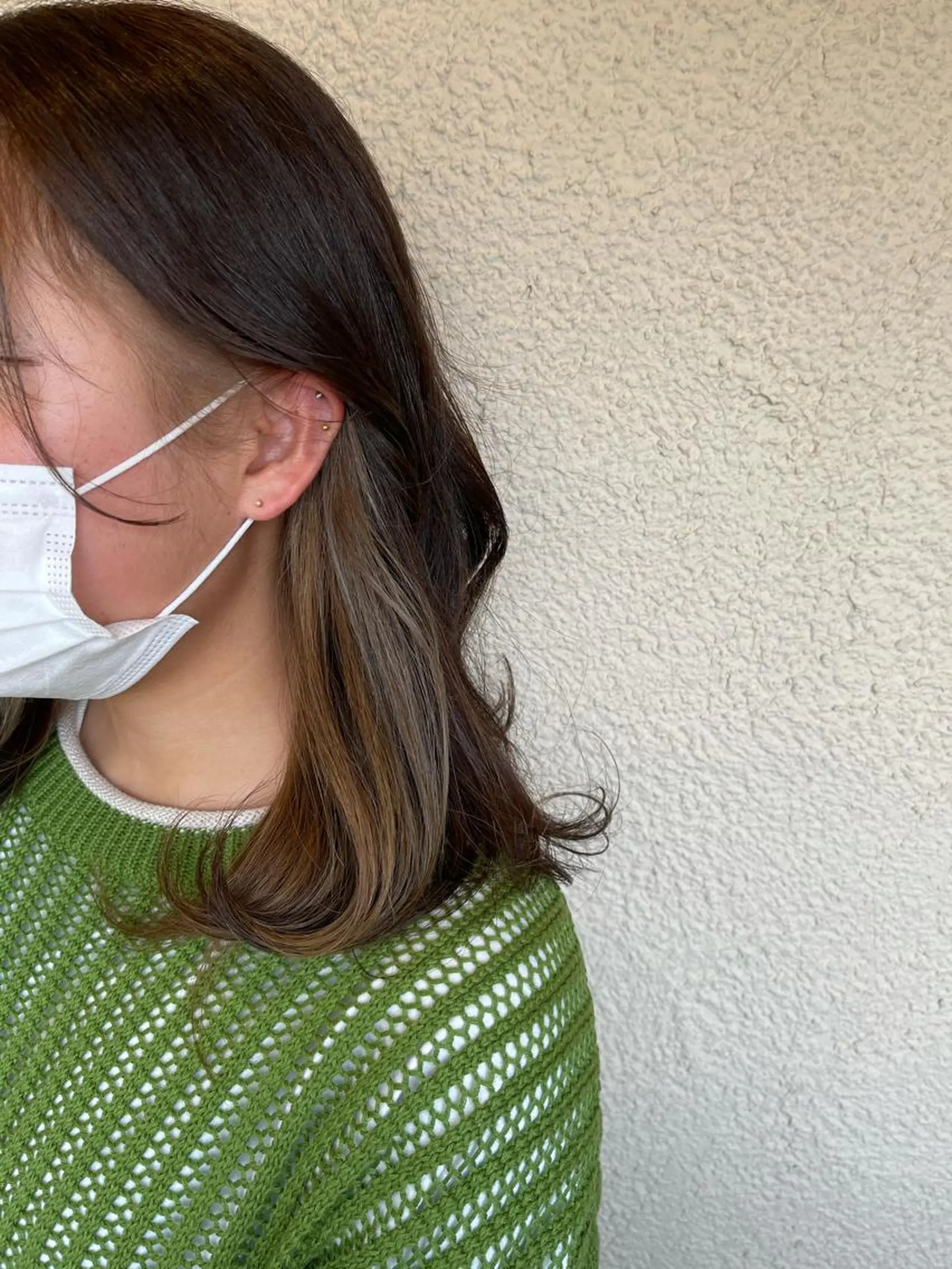 ミディアム 磧本 祐里恵のヘアスタイル