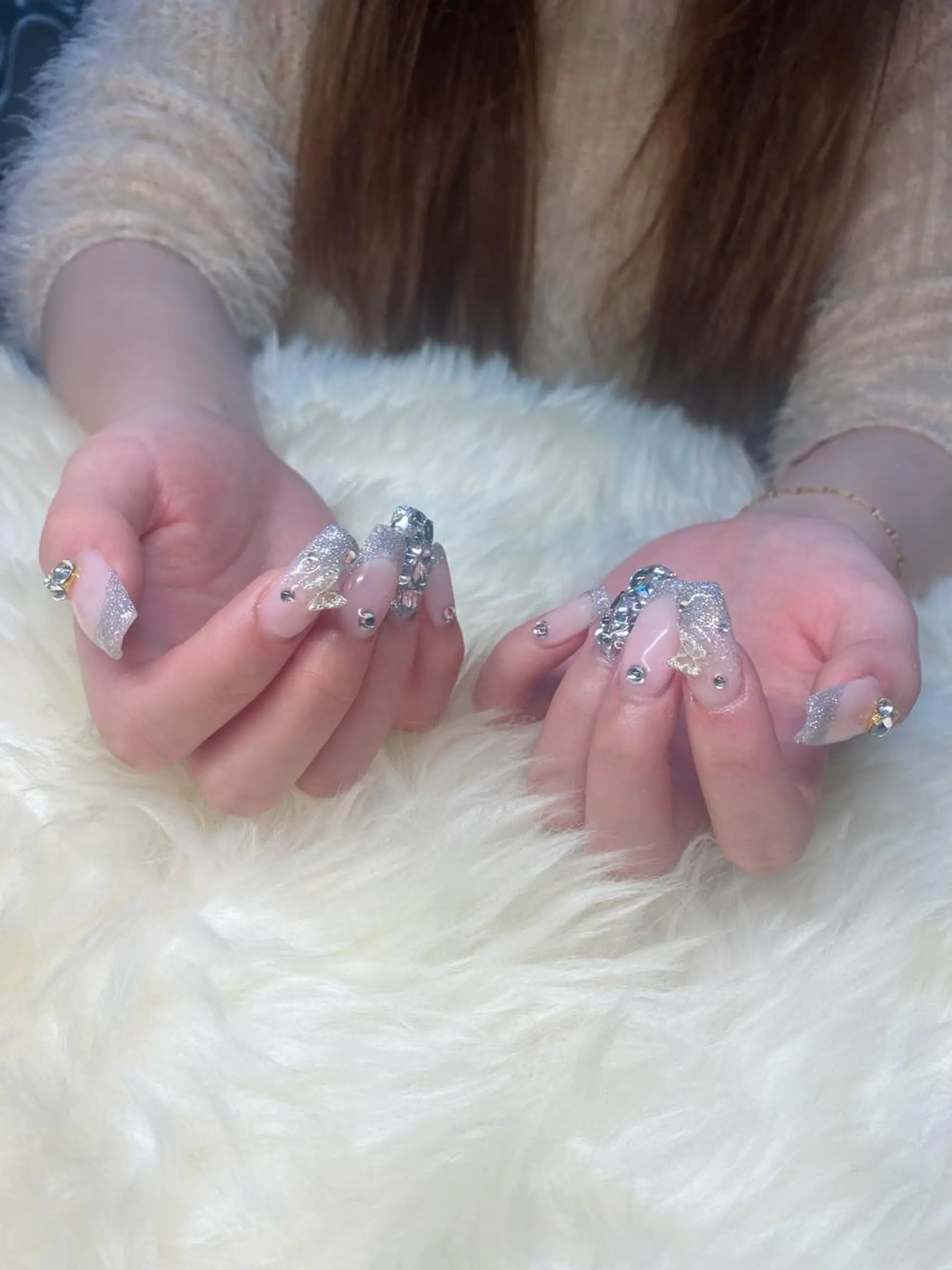 ロング ハンドネイル ハンドケア 💜MIYA nail川崎店のネイルデザイン