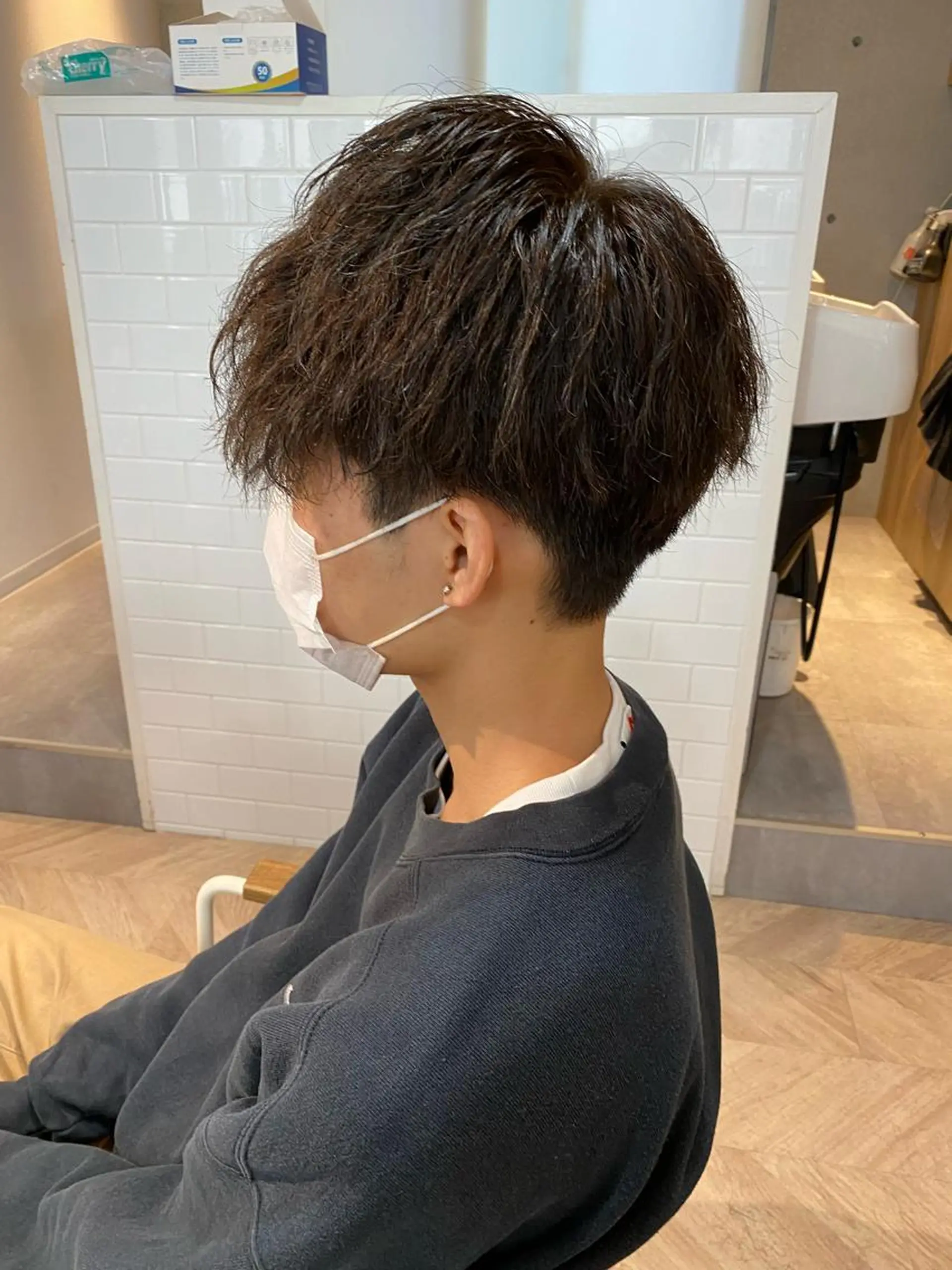 メンズ カット パーマ 西山 恵太郎のヘアスタイル